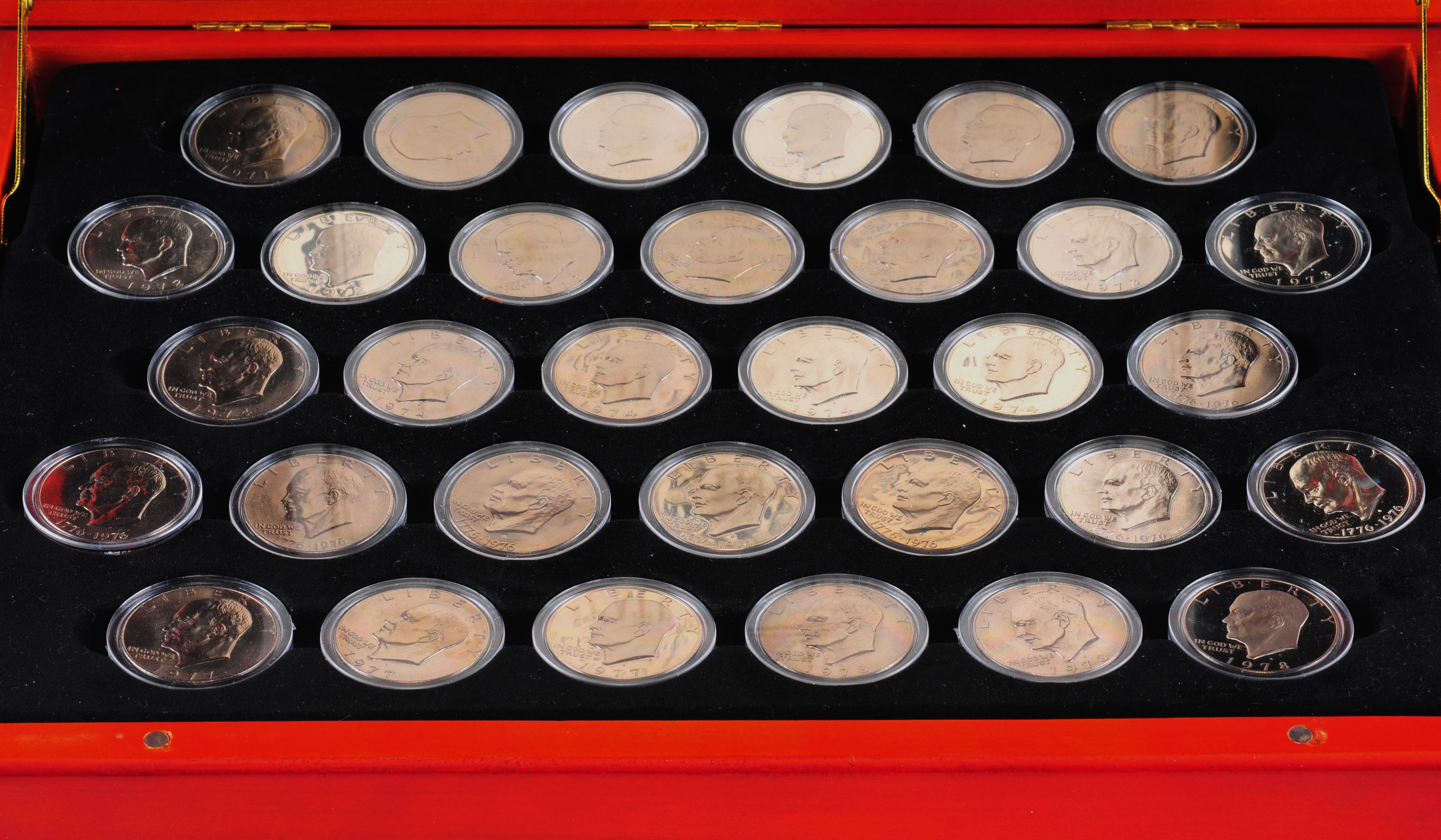 First Commemorative Mint Complete set of Eisenhower Dollars (19711978