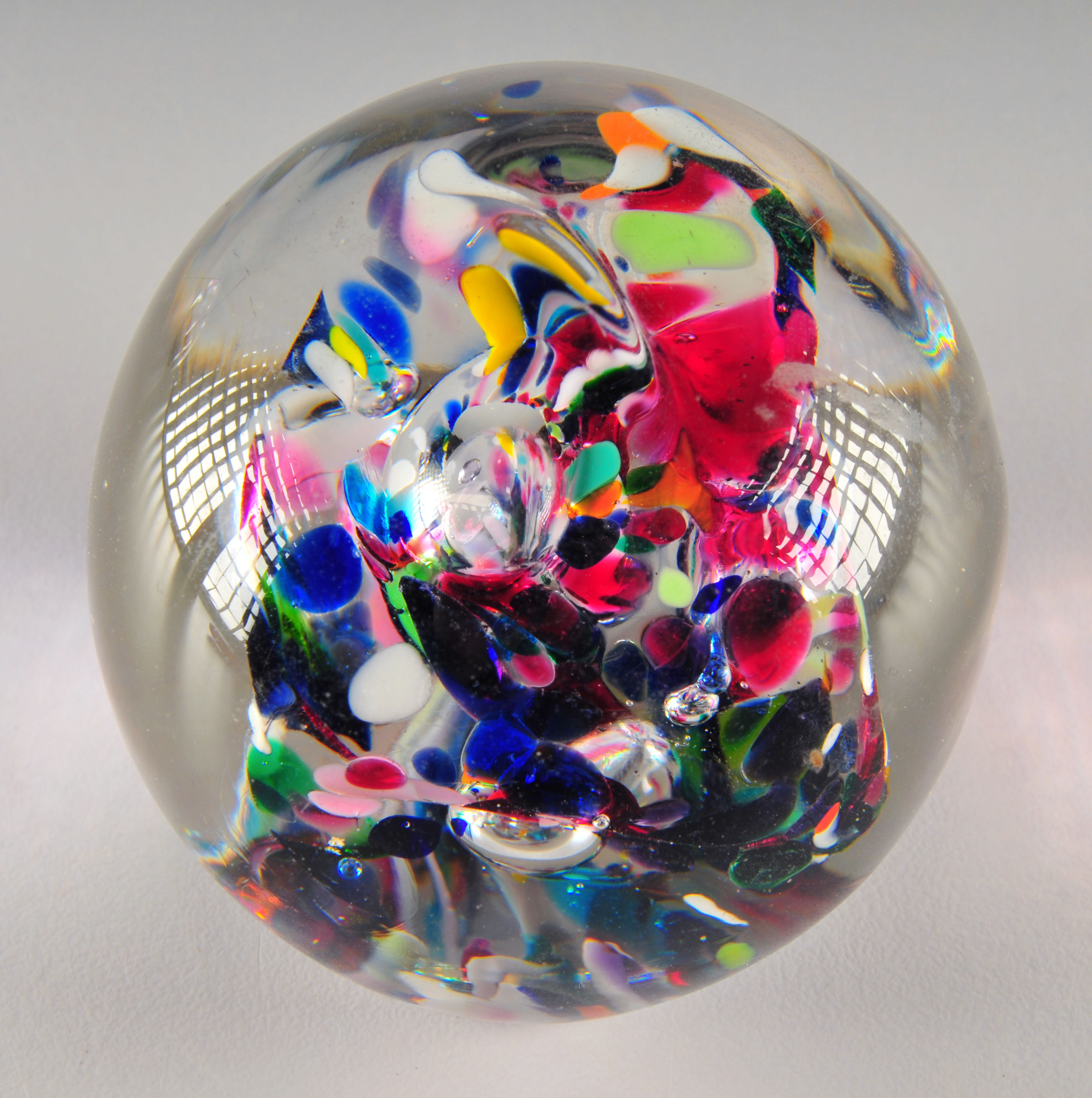 Two Rollin Karg hand blown Art glass paperweights EBTH