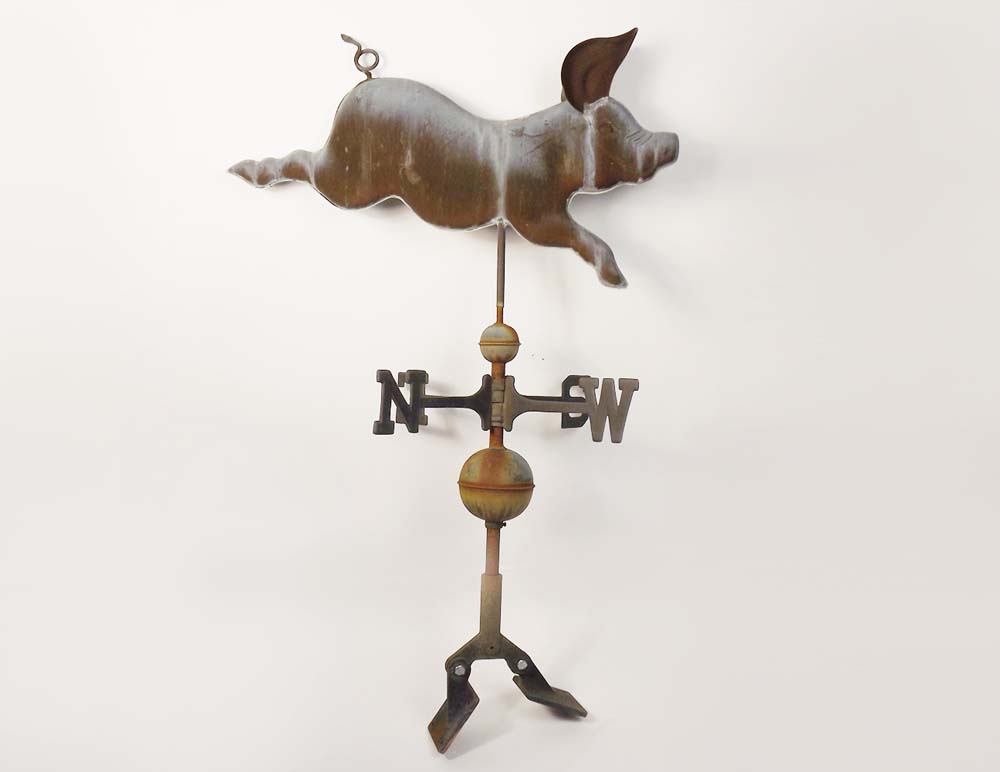 Copper Pig Weathervane EBTH