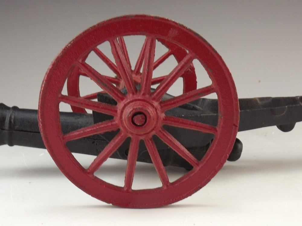 Vintage Cast Iron Toy Cannon EBTH