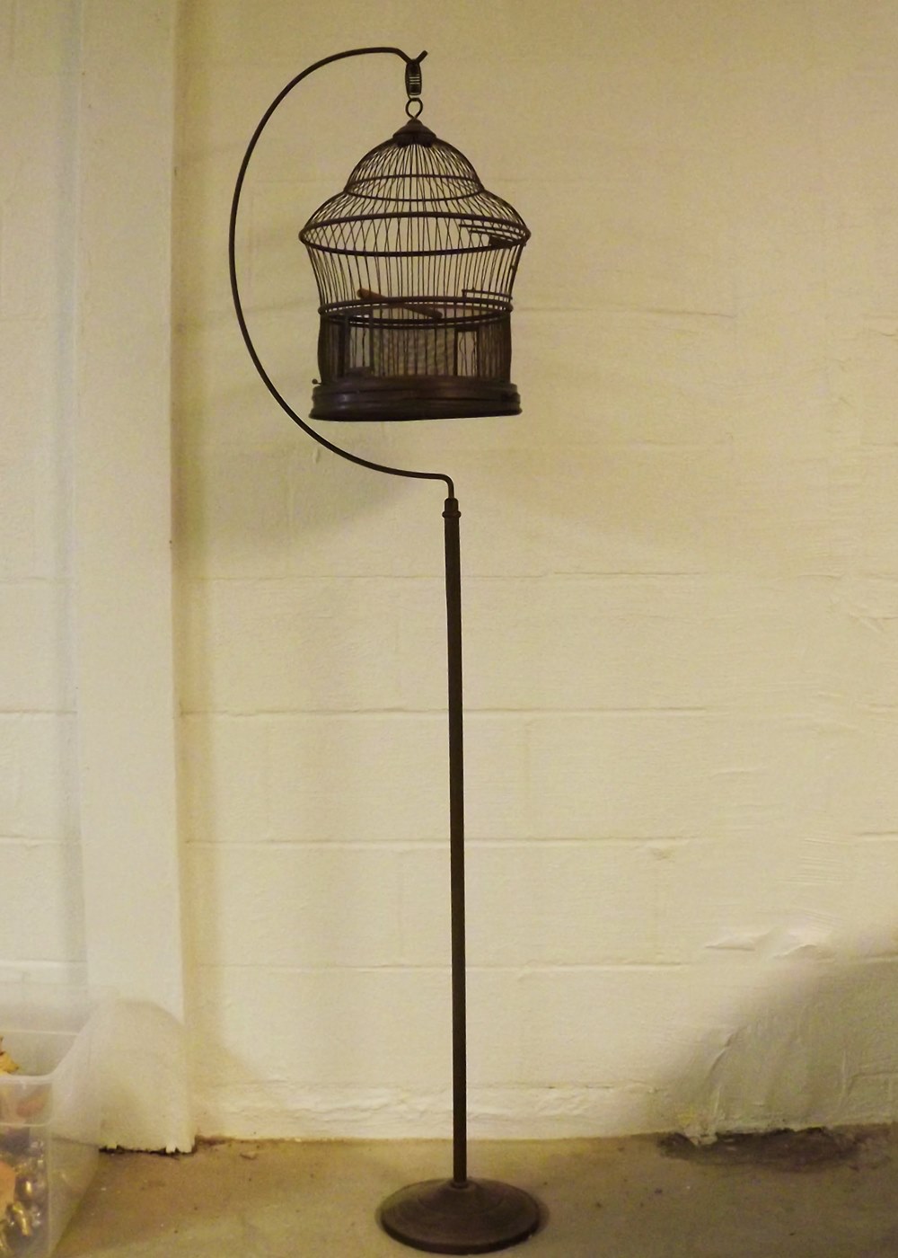 Vintage Brass Bird Cage with Stand EBTH