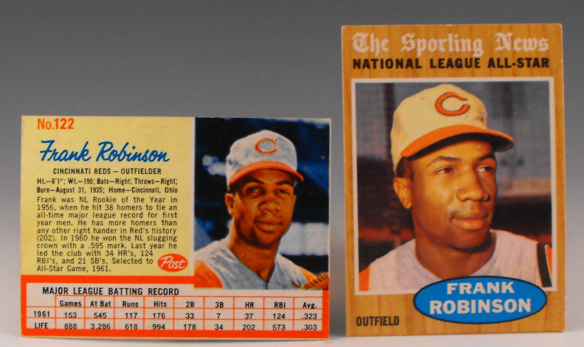 Two 1962 Frank Robinson cards EBTH