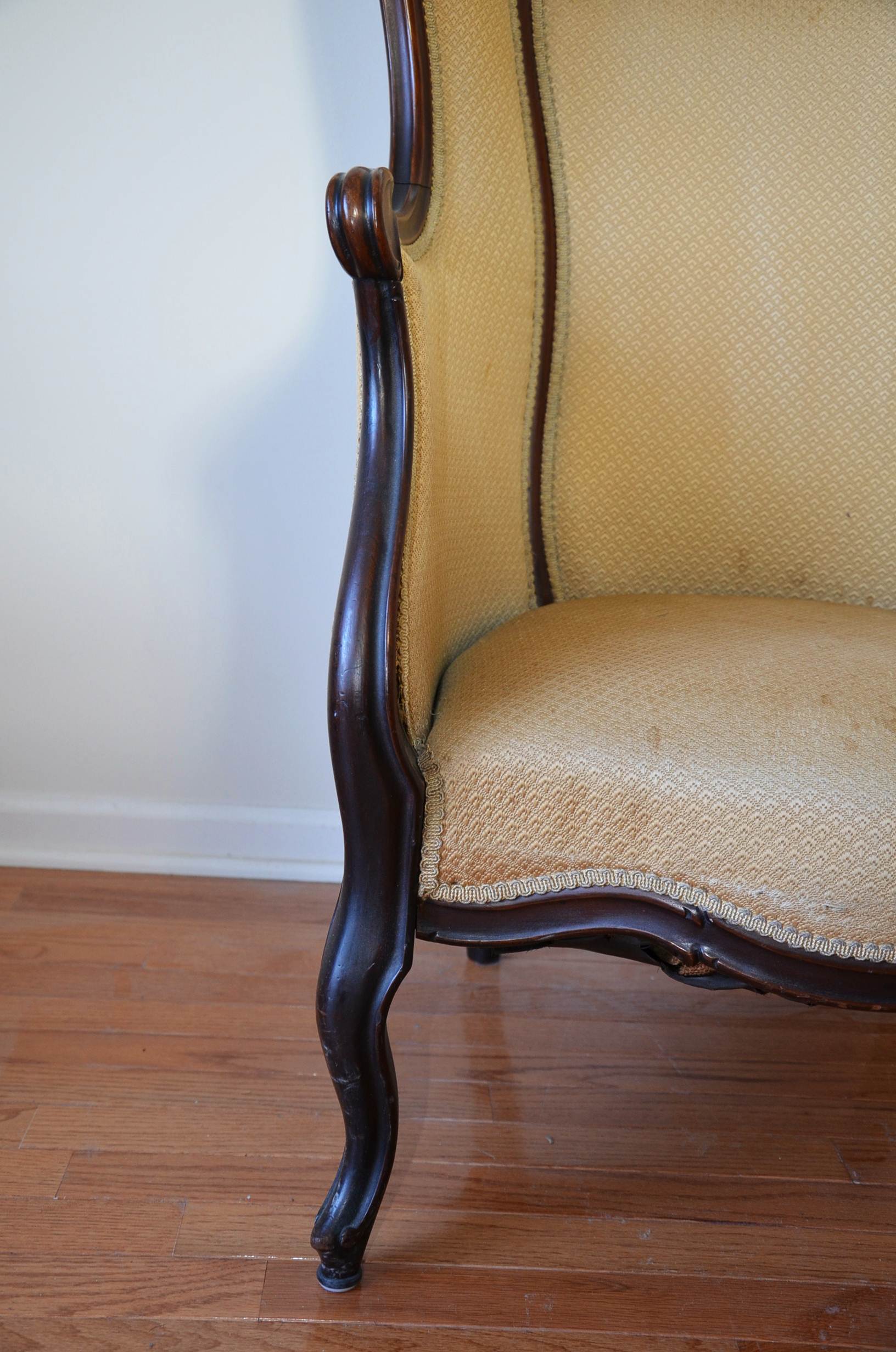 Victorian wing back chair. EBTH