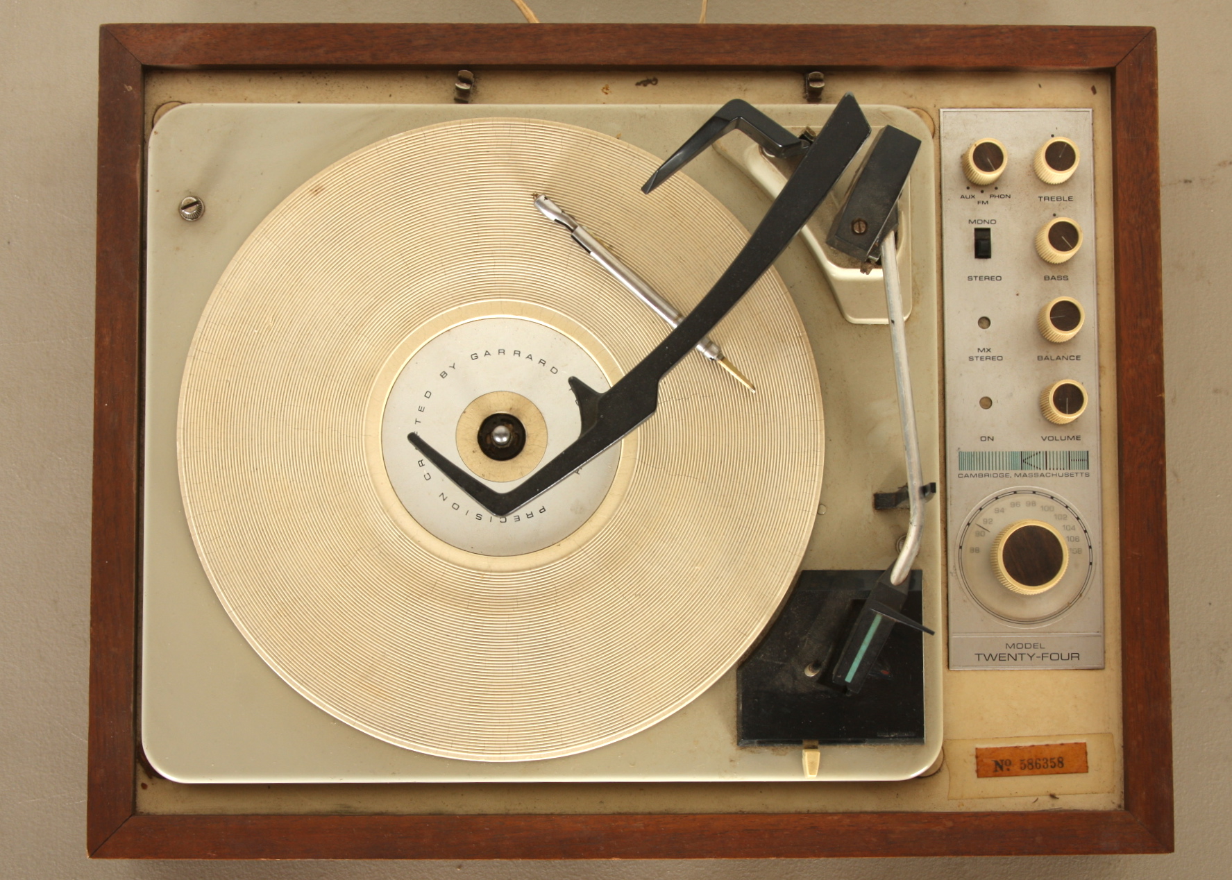 klh model 24 turntable