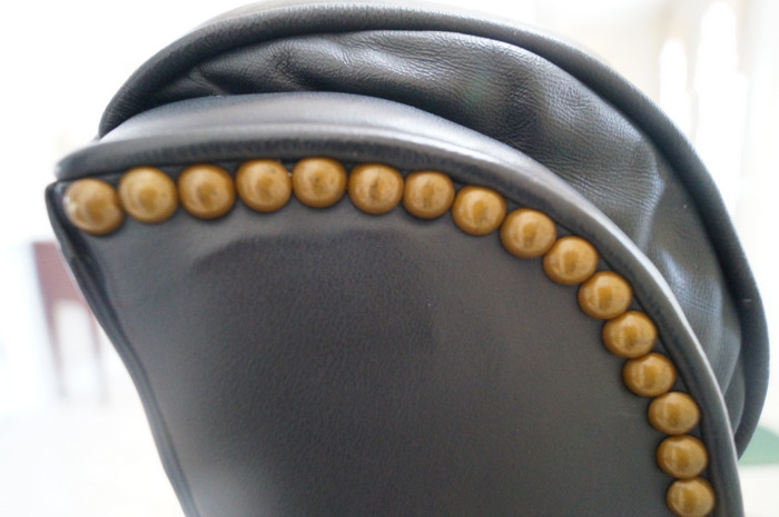 Deep, Rich Navy Blue Leather Executive Chair EBTH