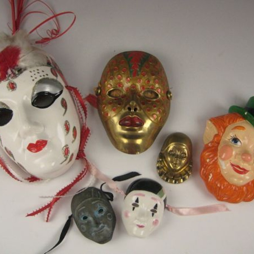 Decorative Masks Wall Art Ebth