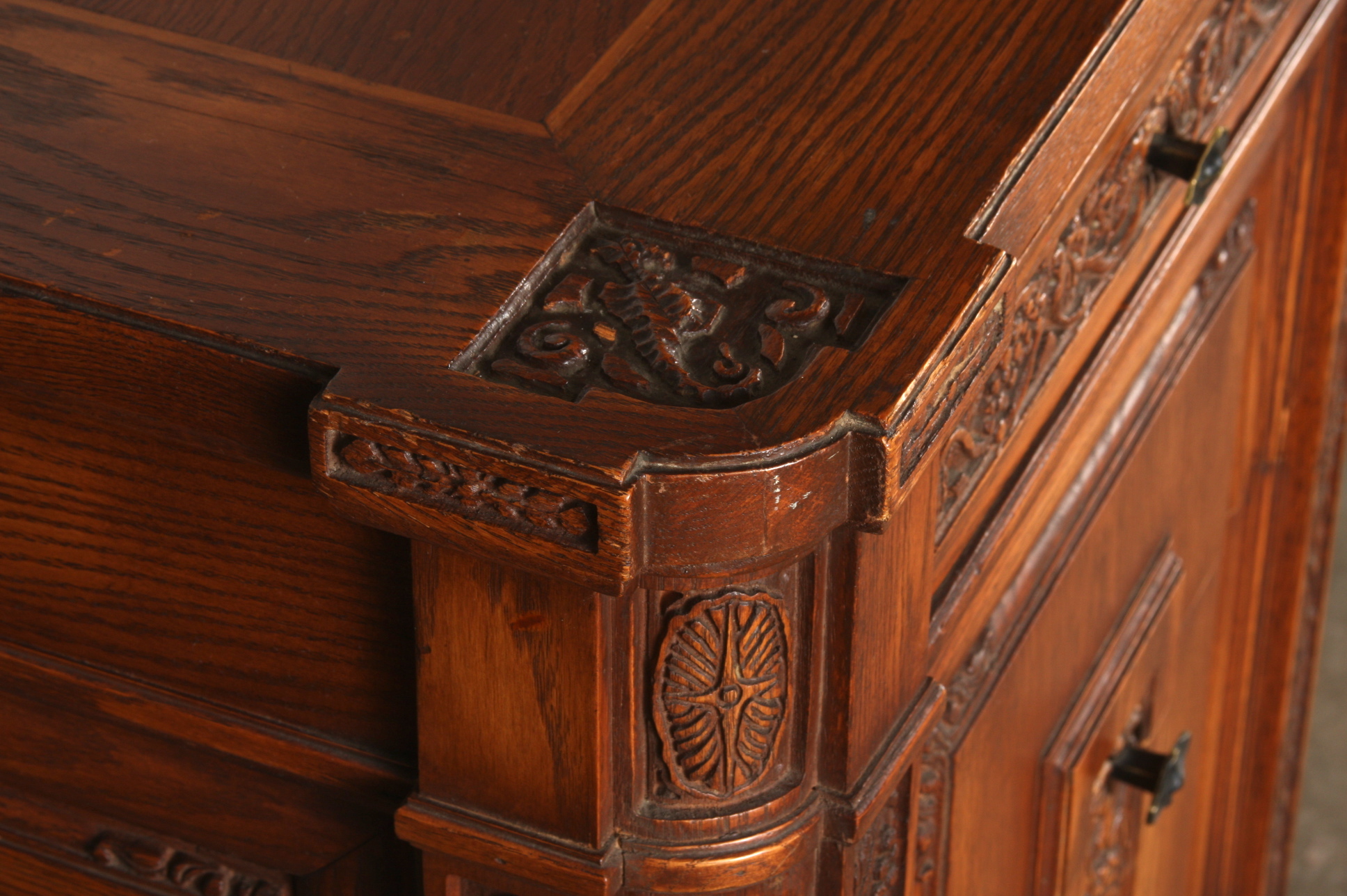 Romweber Viking Oak Executive Desk EBTH