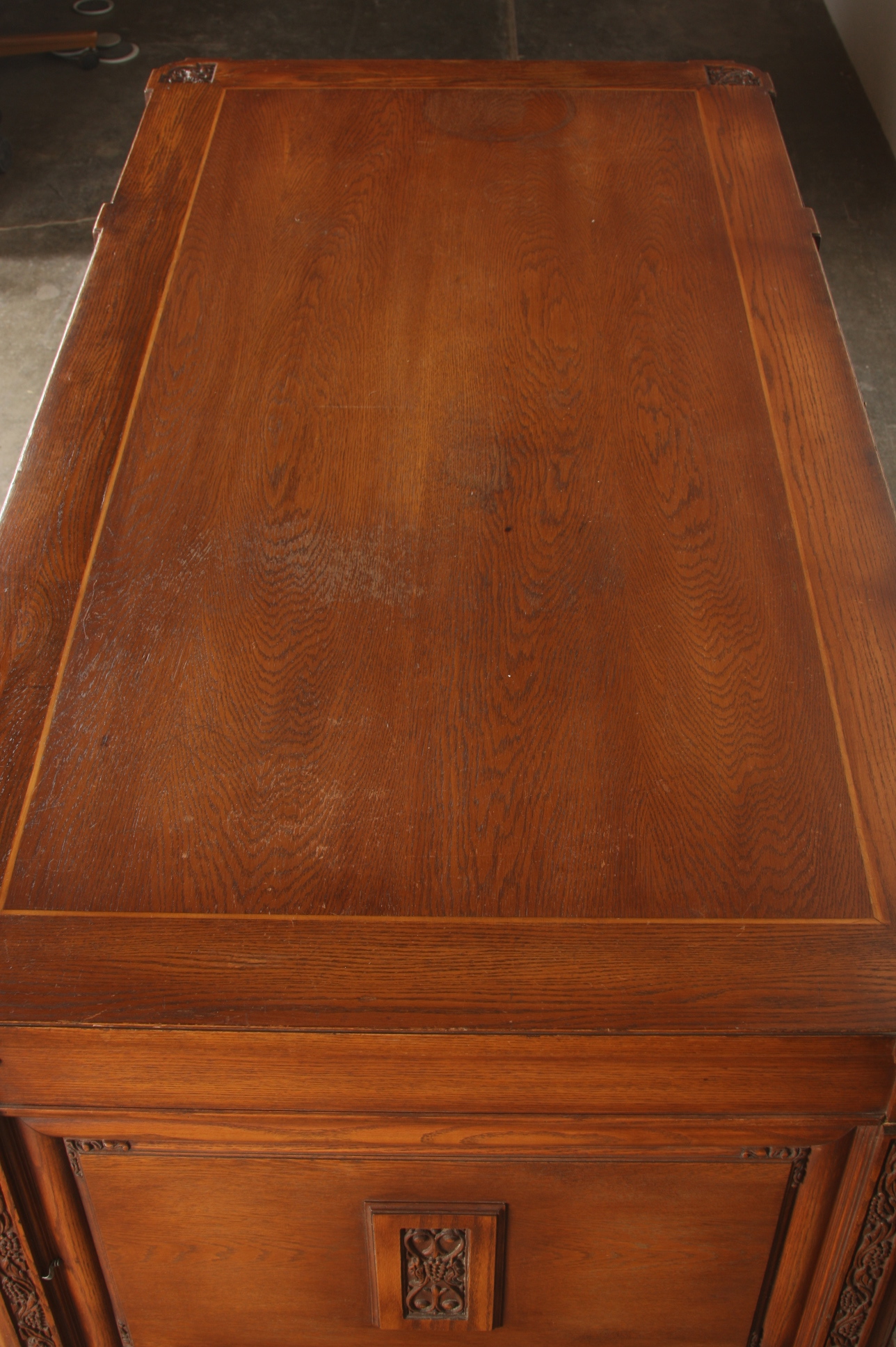 Romweber Viking Oak Executive Desk EBTH