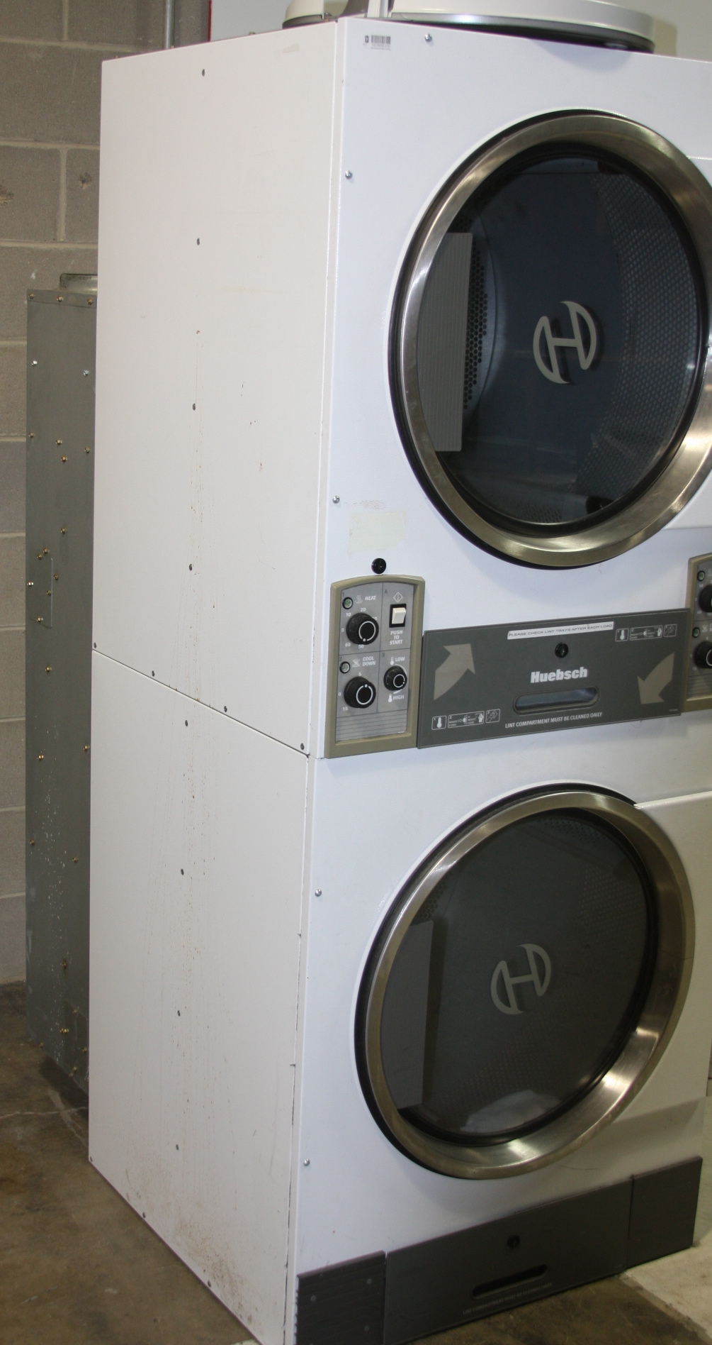 Commercial Huebsch Stacked Dryers EBTH