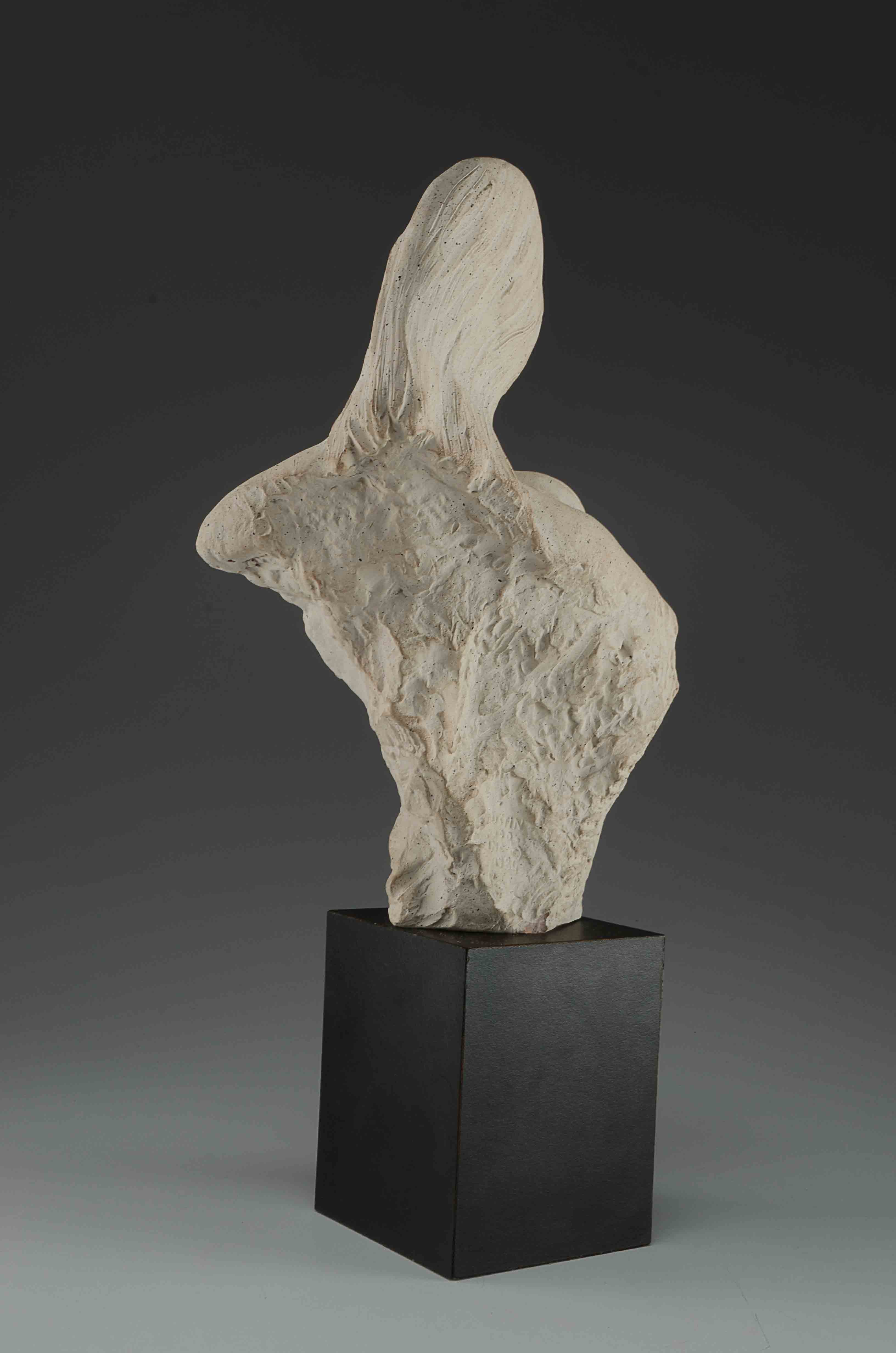 Contemporary Cast Stone Sculpture Of mother And Child EBTH