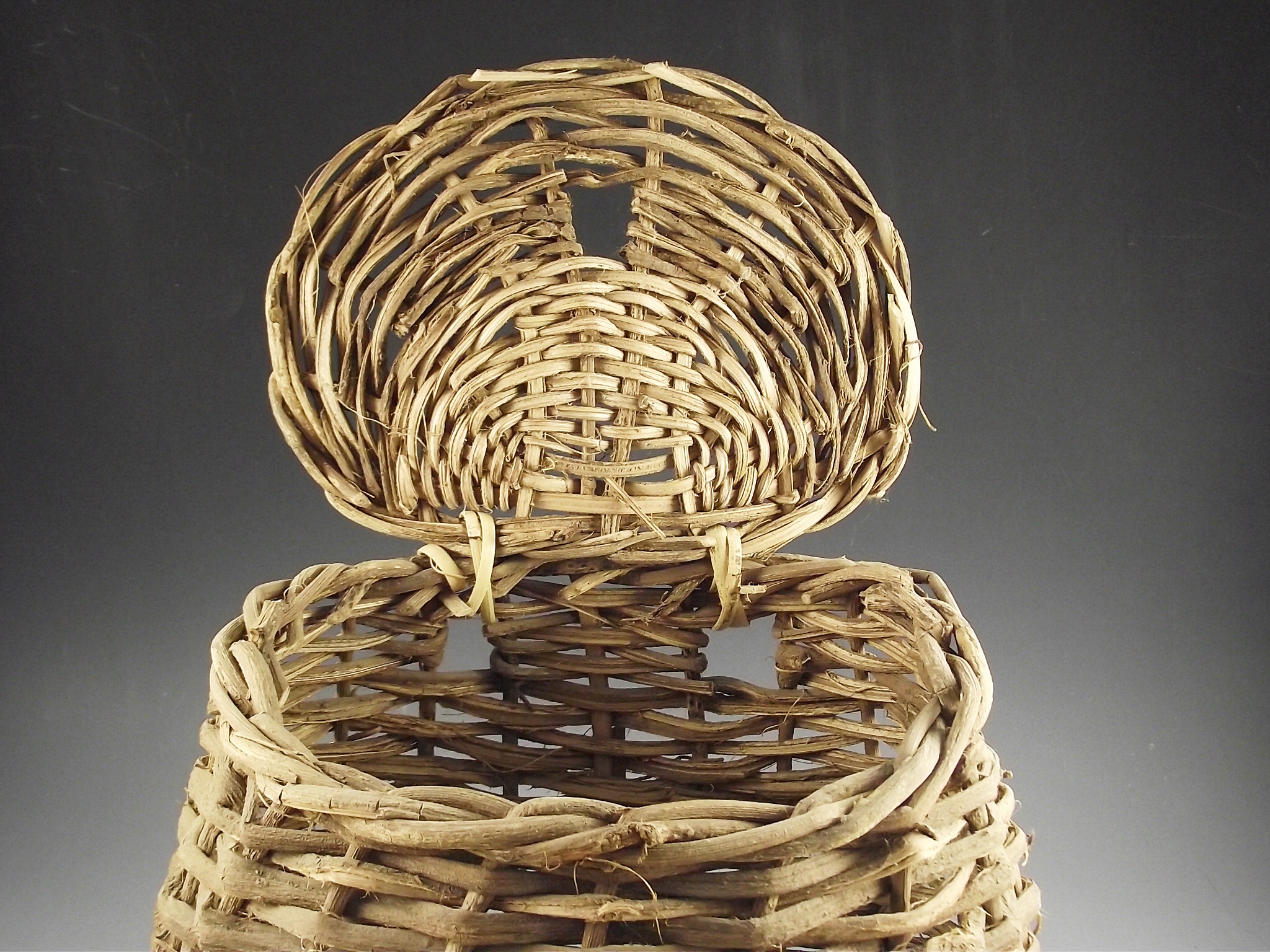 Vintage wicker fishing basket. EBTH