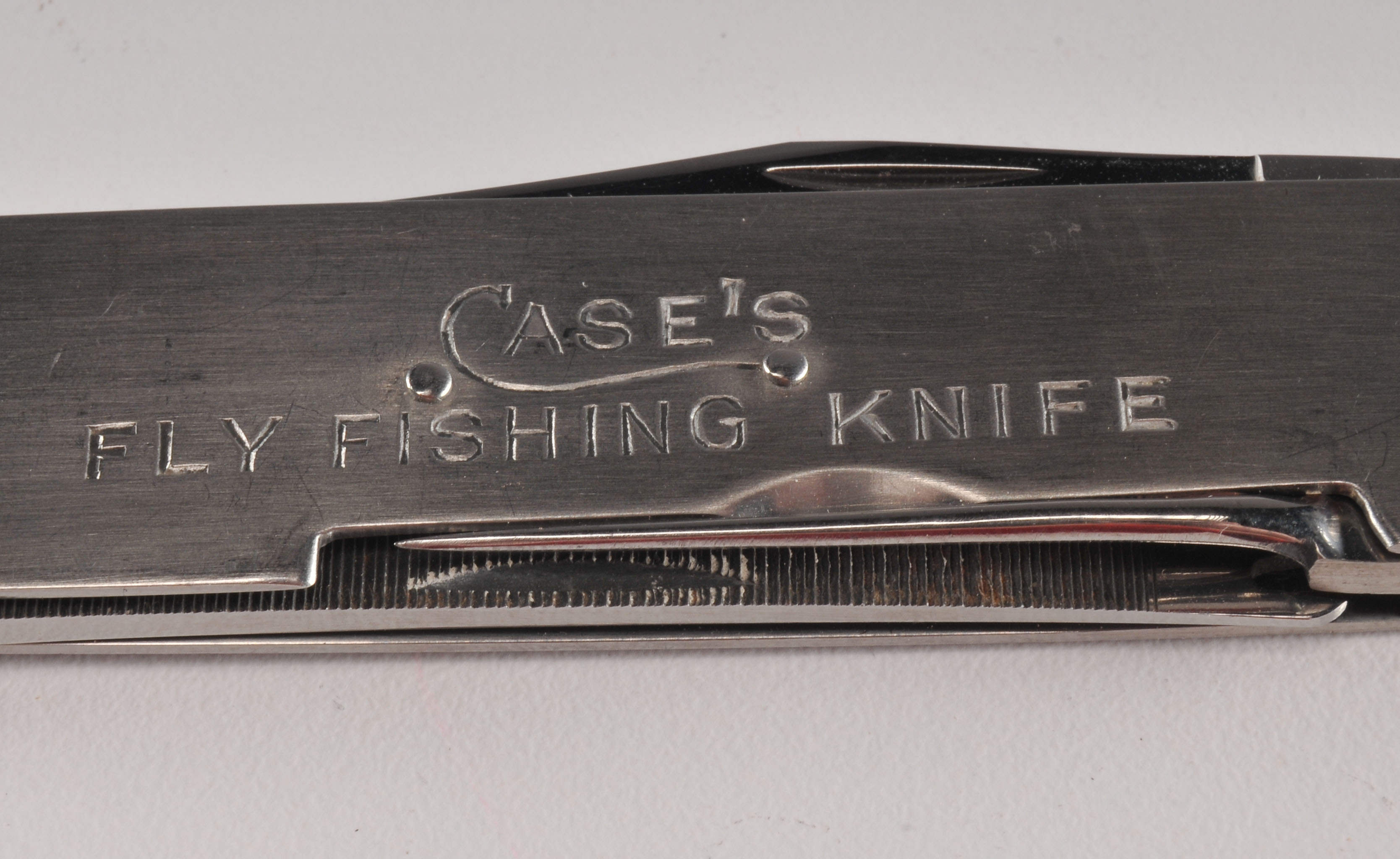 1970 Case XX Fly Fishing pocket knife with stainless steel handle EBTH