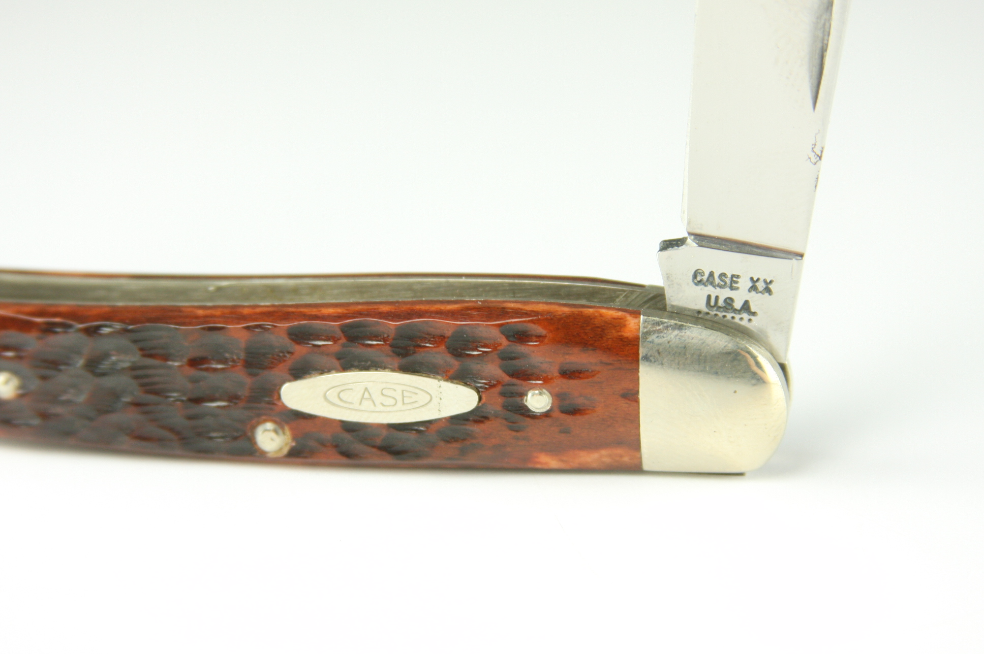 1973 Case XX model 6380 three blade whittler pocket knife with jigged