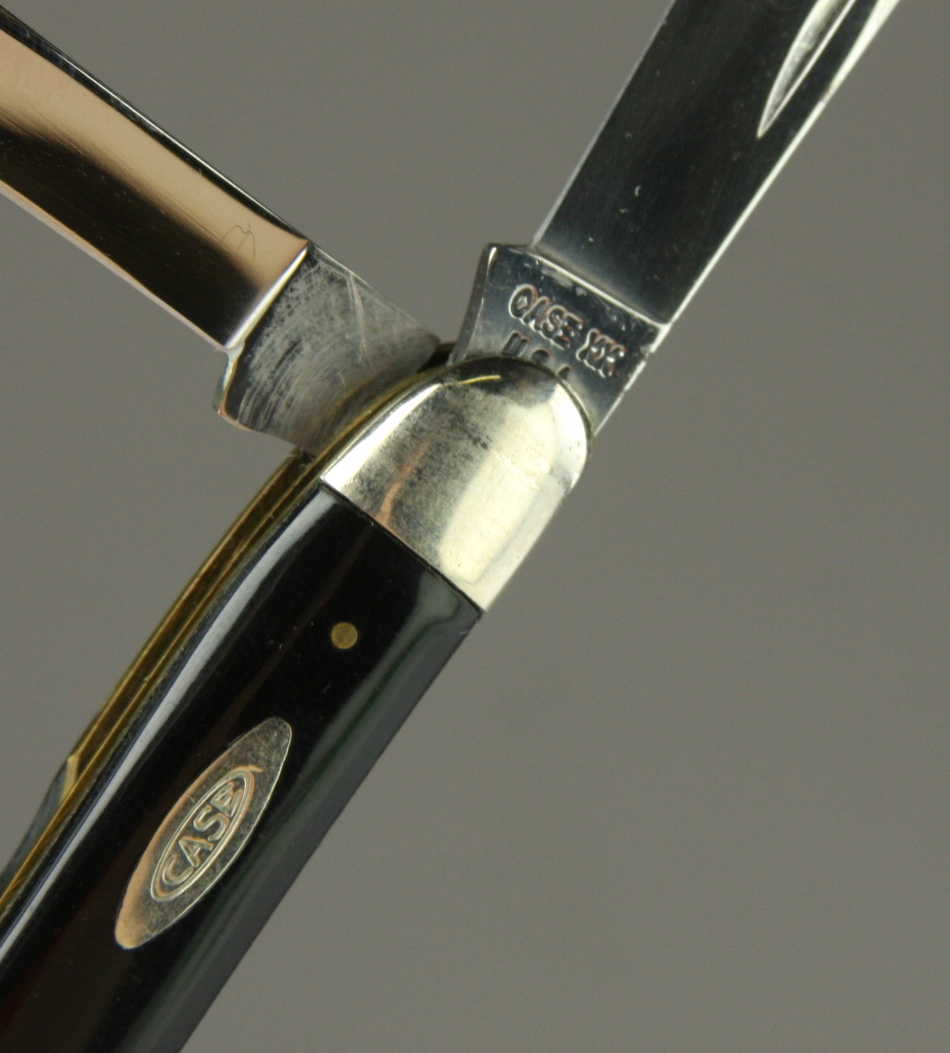 1971 Case XX Model 22087 two blade jack knife pocket knife with black