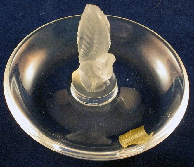 Lalique Crystal Squirrel Ring Tray EBTH