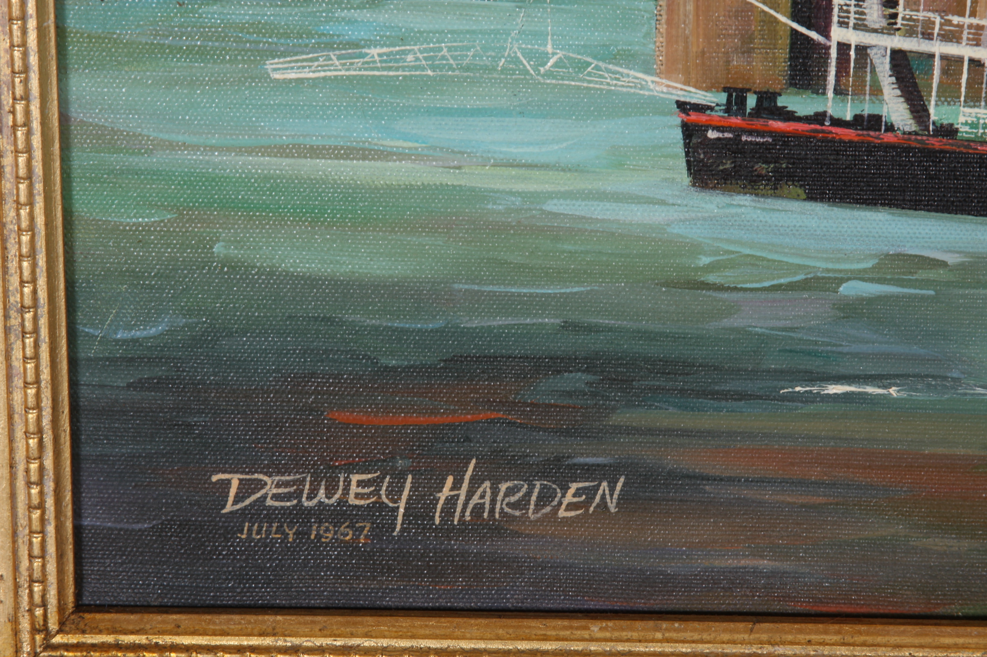 Original Dewey Harden Oil on Canvas EBTH