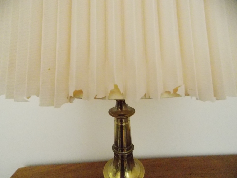 Brass Tone Table Lamp EBTH