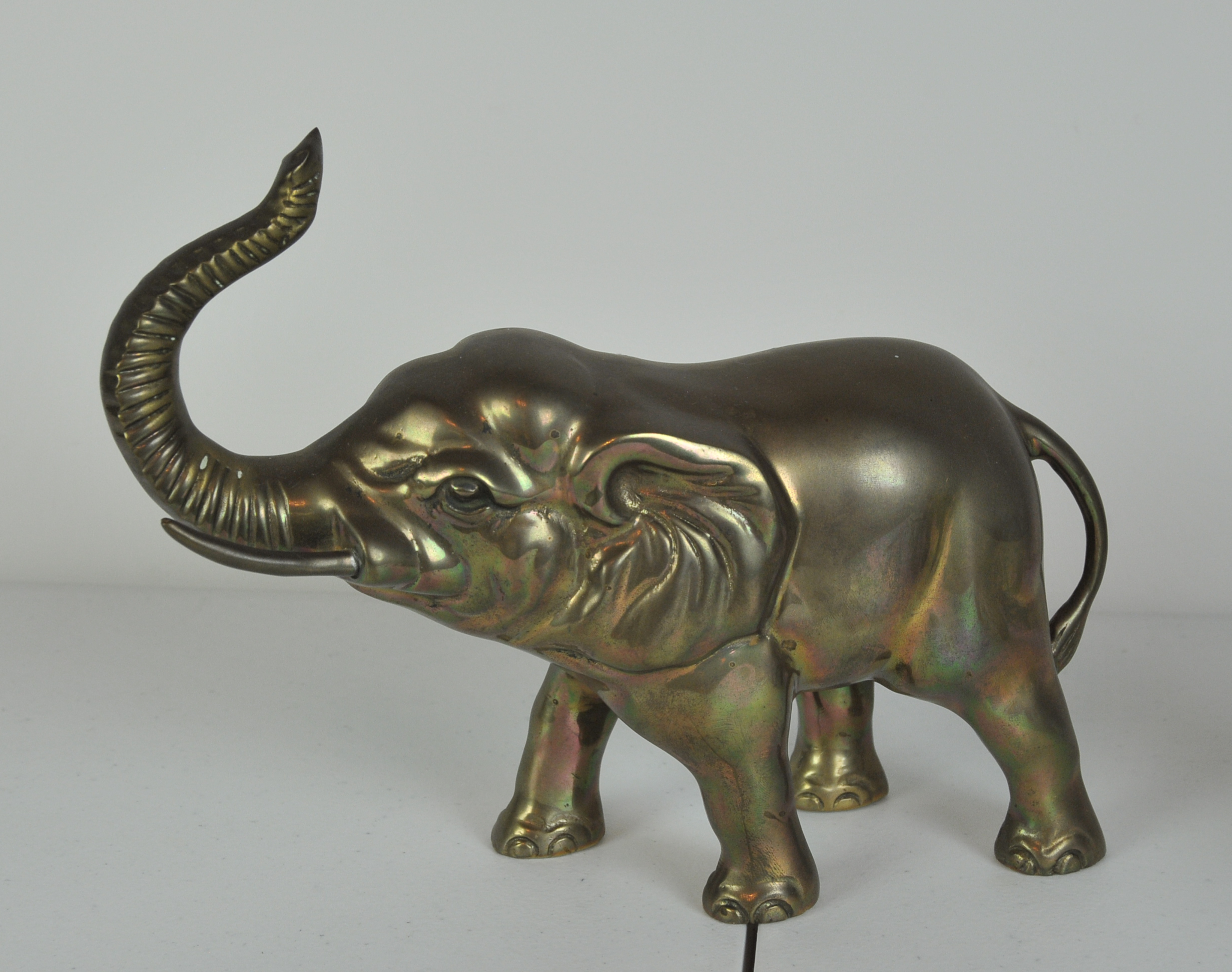 Three Vintage Brass Elephant Figurines EBTH