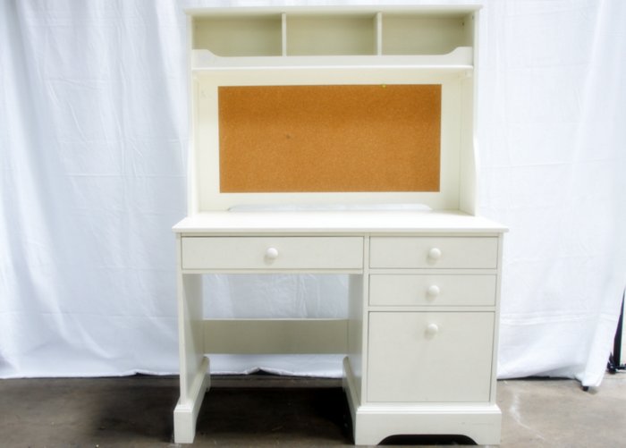 Pottery Barn Kids Catalina White Desk With Hutch Ebth