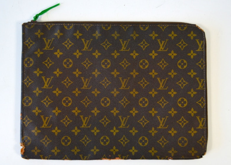 70's vintage Louis Vuitton monogram envelope style document portfolio  purse. at 1stDibs