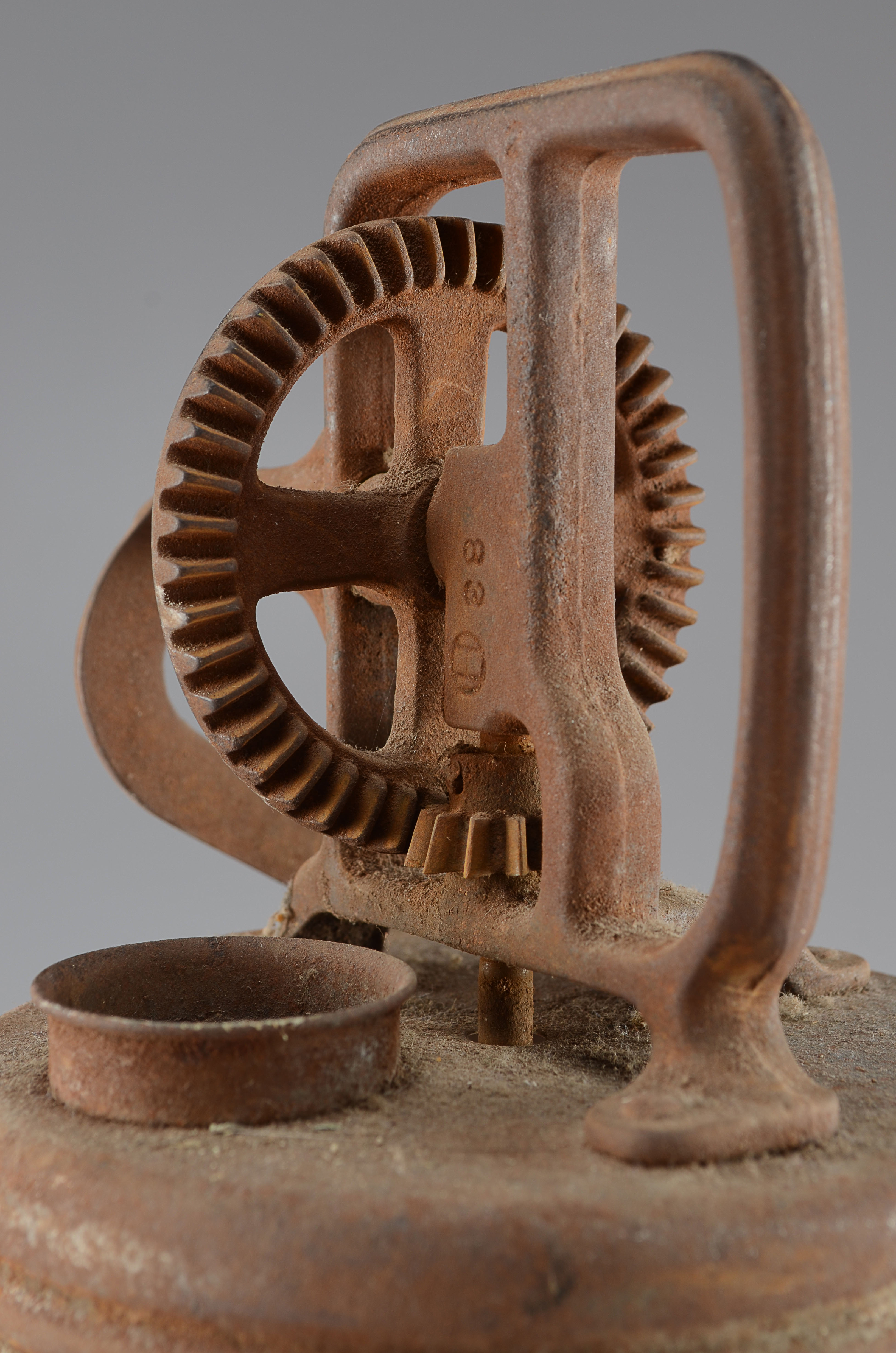 Antique 4 Quart Butter Churn with Metal Paddles EBTH