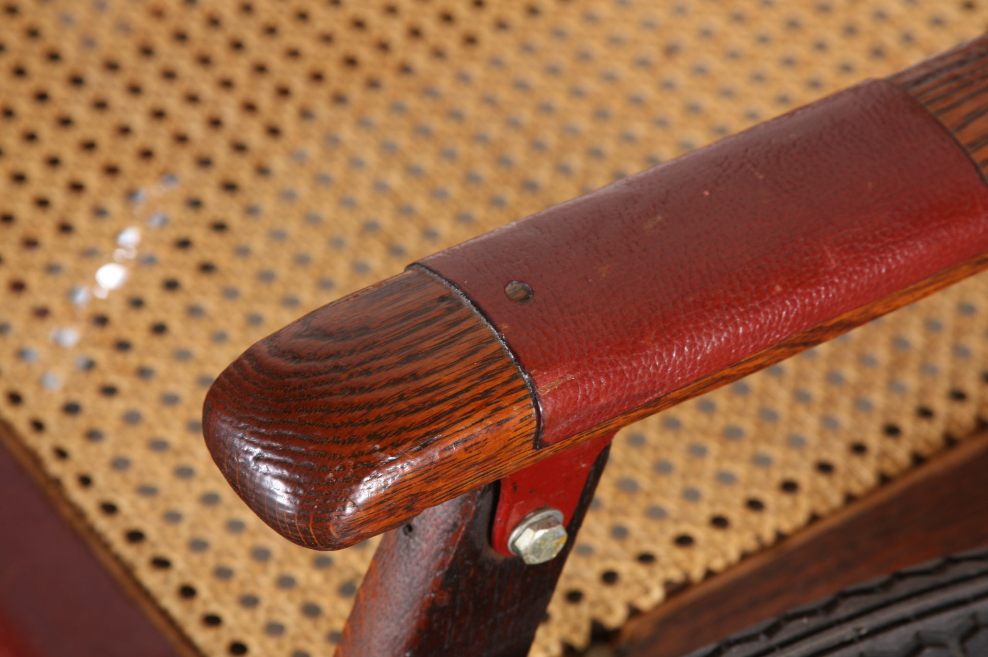 Antique Gendron Wheelchair with Rattan Seat and Back EBTH