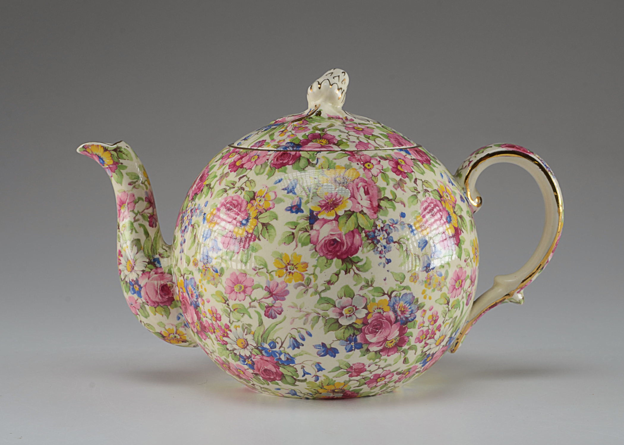 Royal Winton Grimwades "Summertime" Chintz teapot EBTH