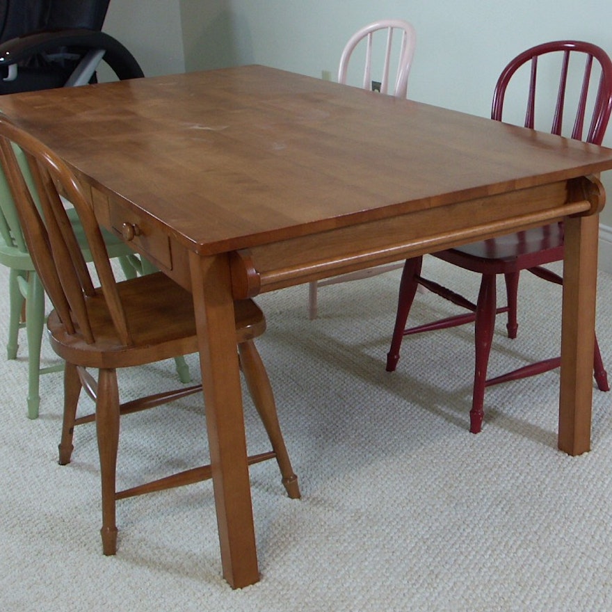 Pottery Barn Kids Craft Table Chairs Ebth