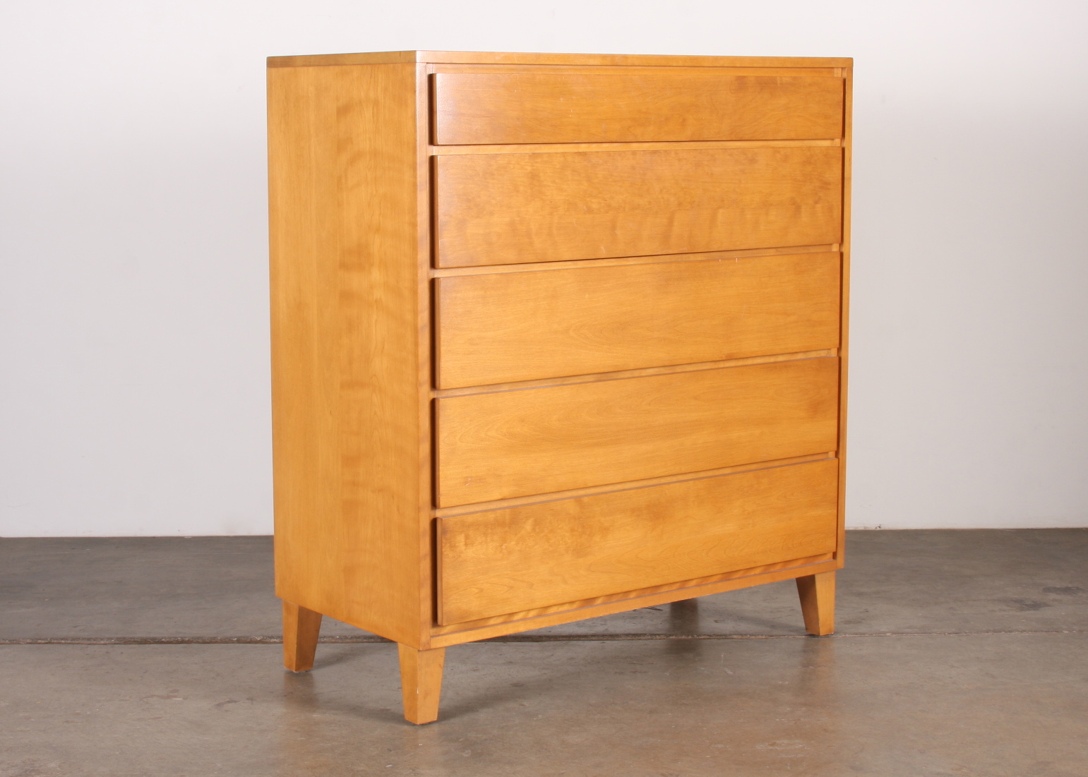 Conant Ball Furniture Mid Century Modern tall maple dresser EBTH