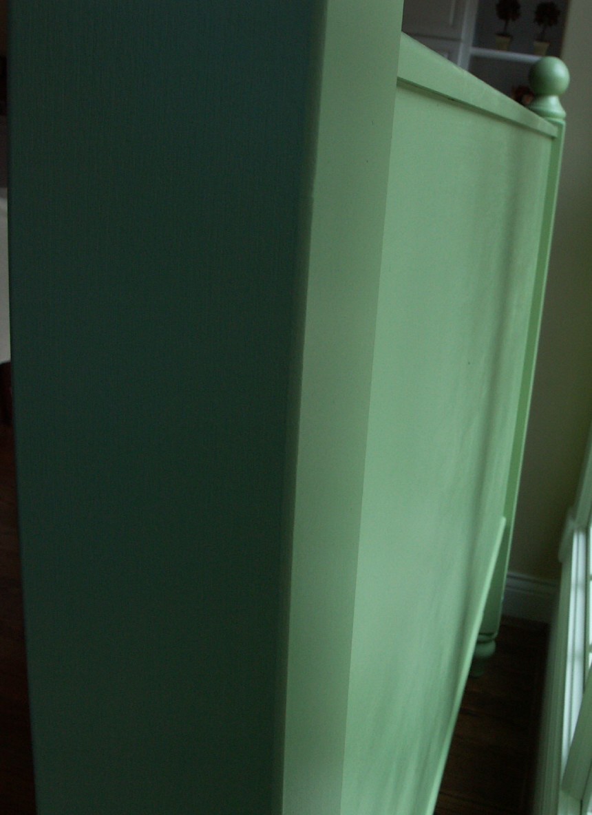 Mint Green Painted Cottage Headboard EBTH