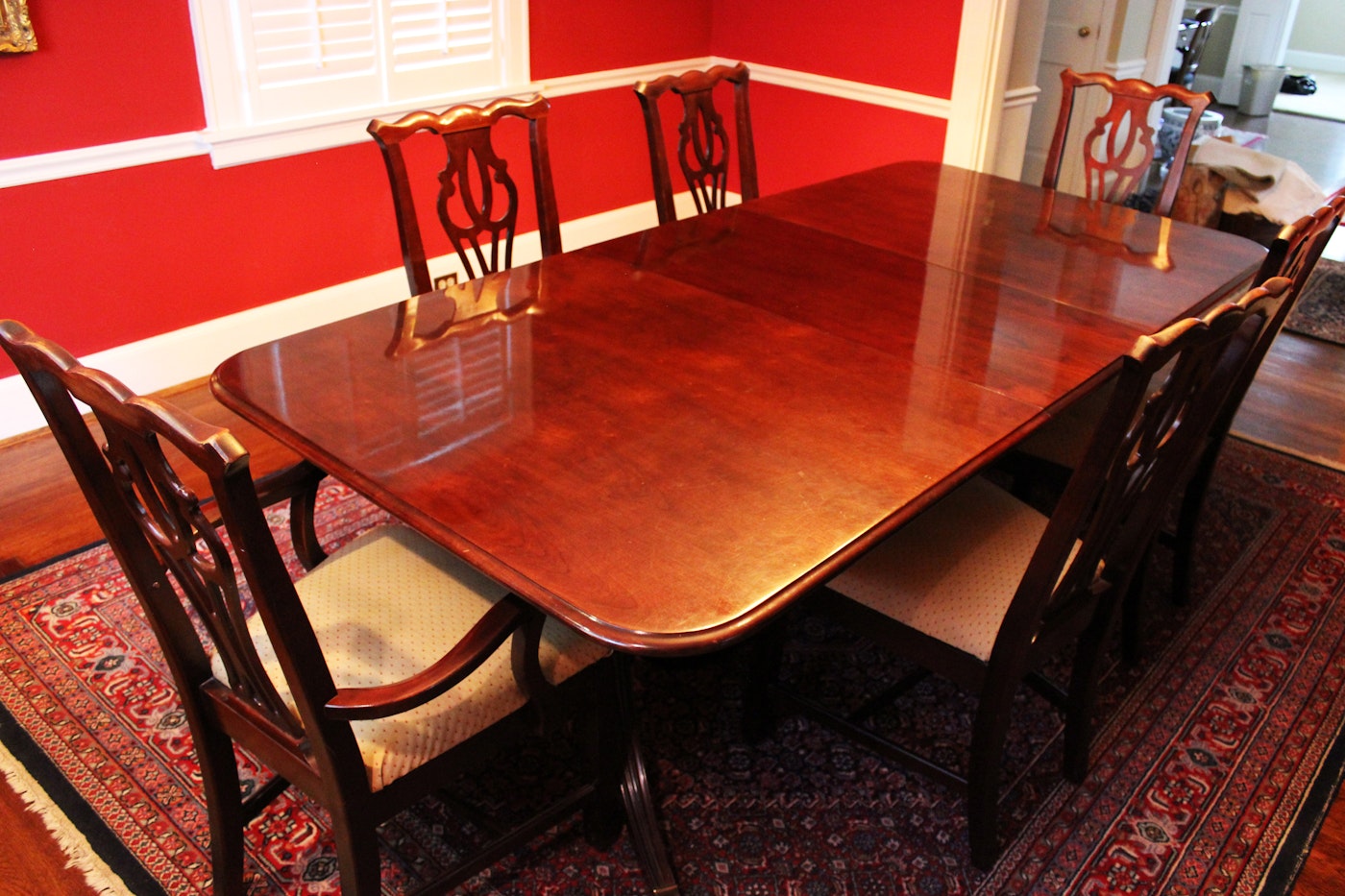 Thomasville Cherry Formal Dining Room Set Cherry Tables & Chairs | EBTH