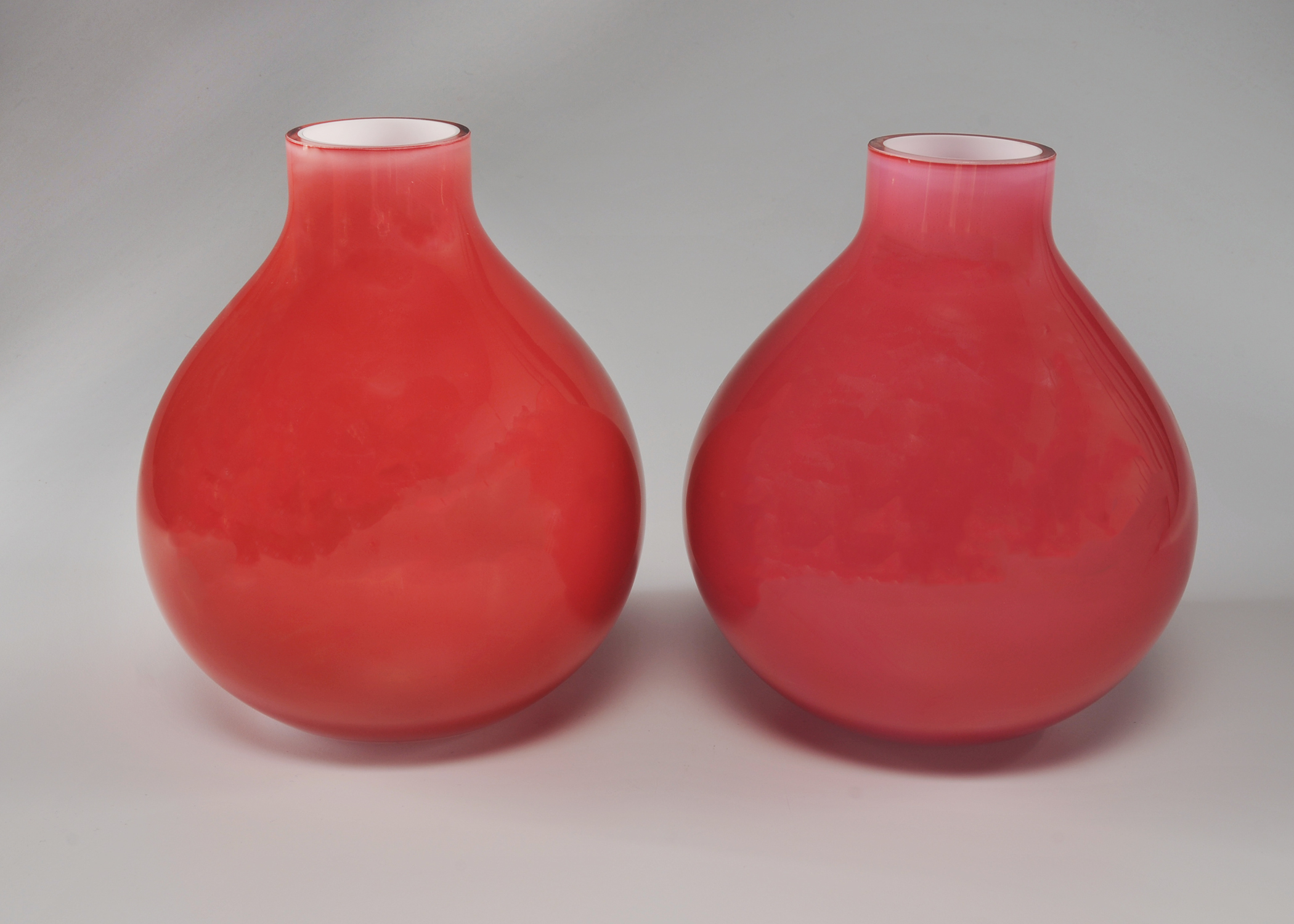 Pair Of Crate And Barrel Glass Vases EBTH