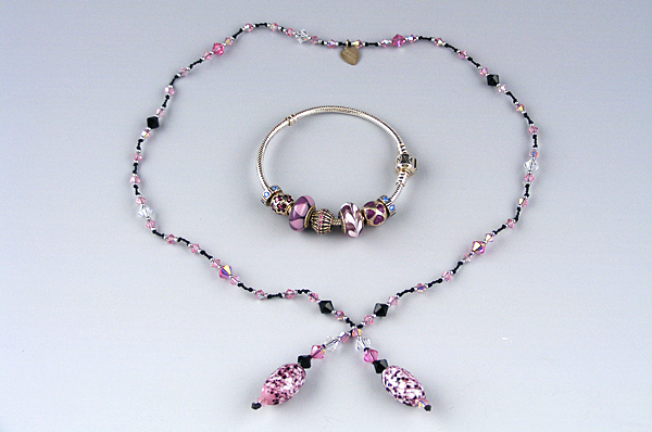 Pandora Bracelet and Brenda Perruzza Necklace EBTH