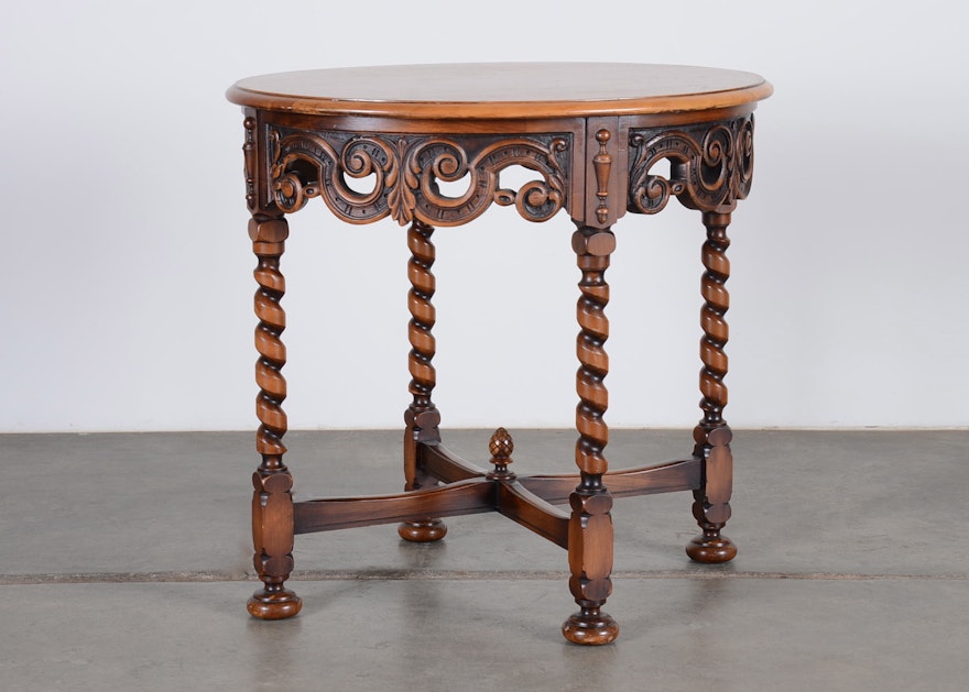 Antique Imperial Wood Library Table Ebth