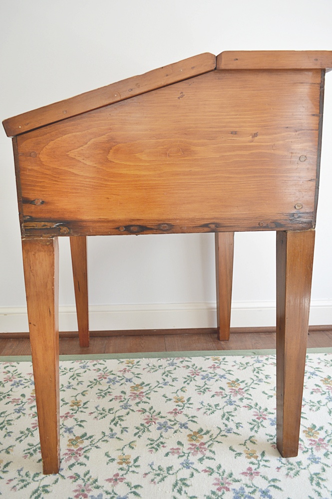 19th Century Antique Pine Headmaster's Desk EBTH