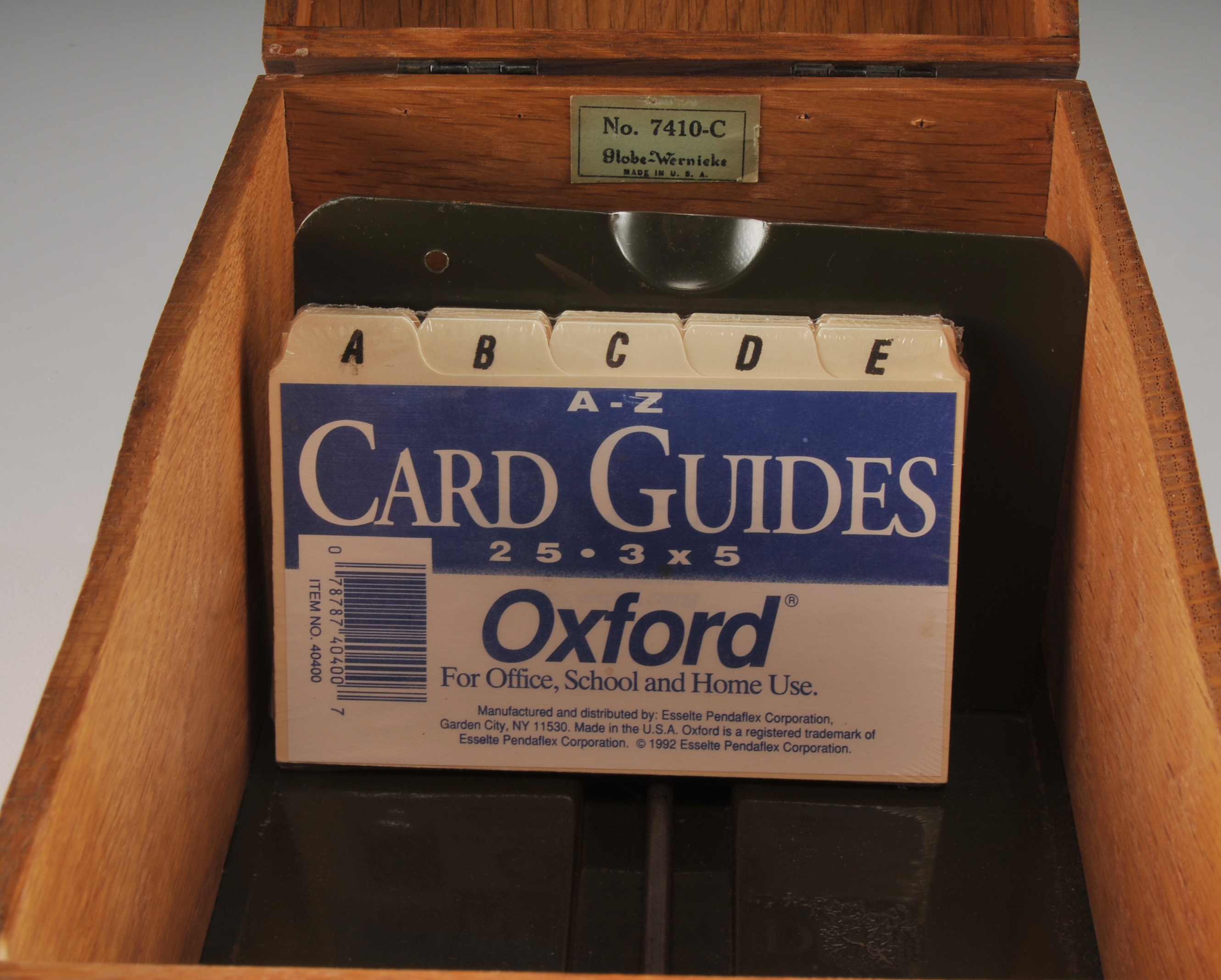 Vintage Globe Wernicke Card File EBTH