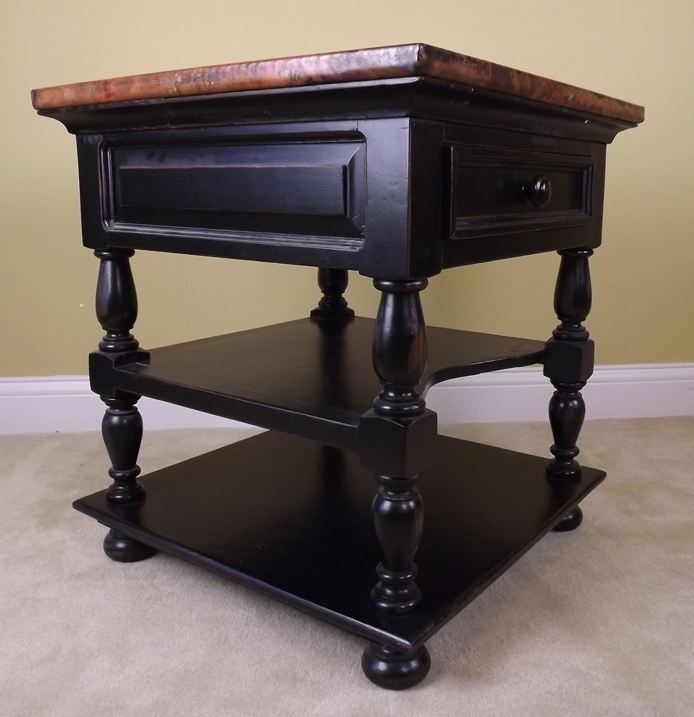 Cobrizo Hammered Copper Side Table by Arhaus Furniture EBTH