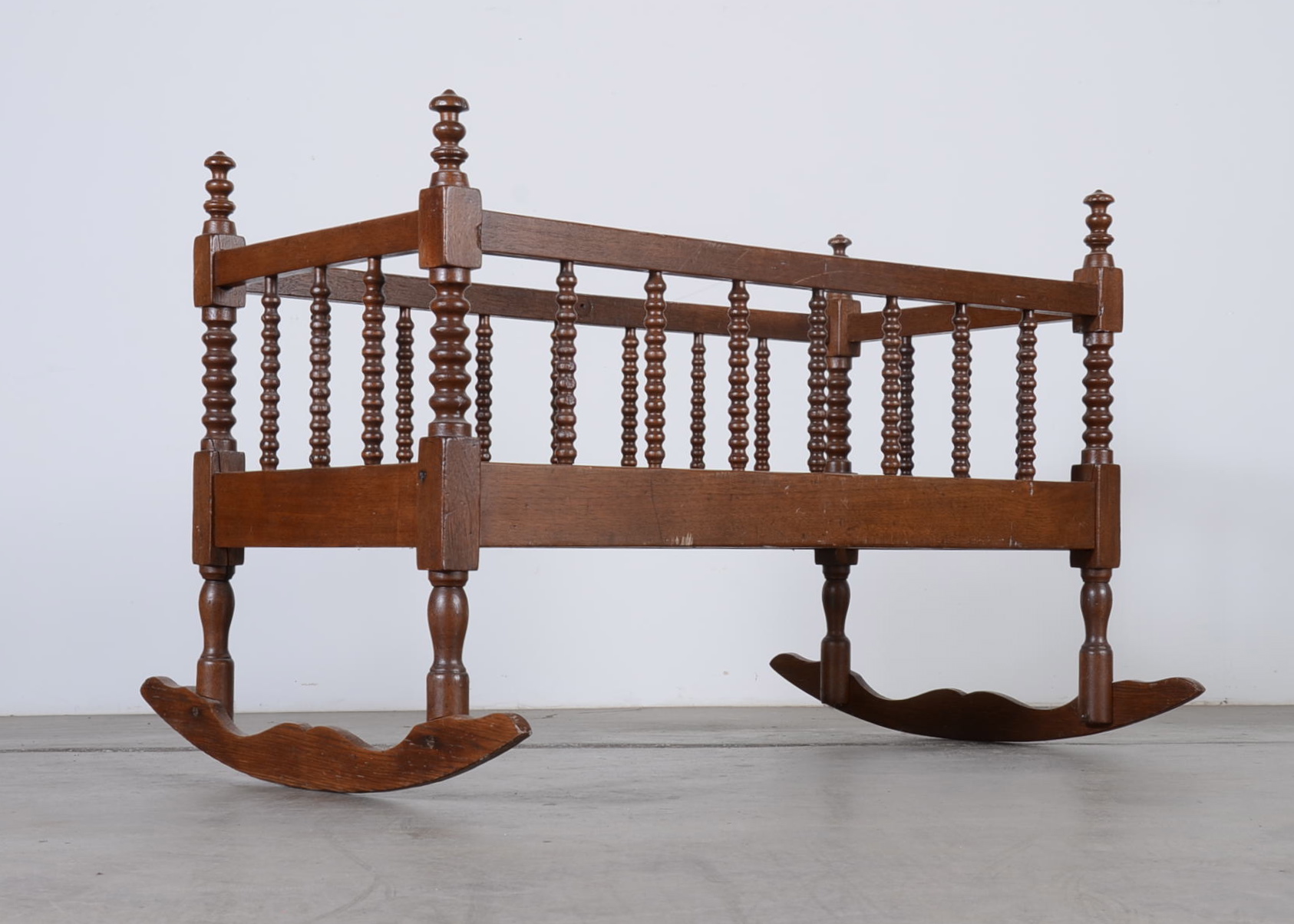 Antique Jenny Lind Style Rocker Cradle EBTH