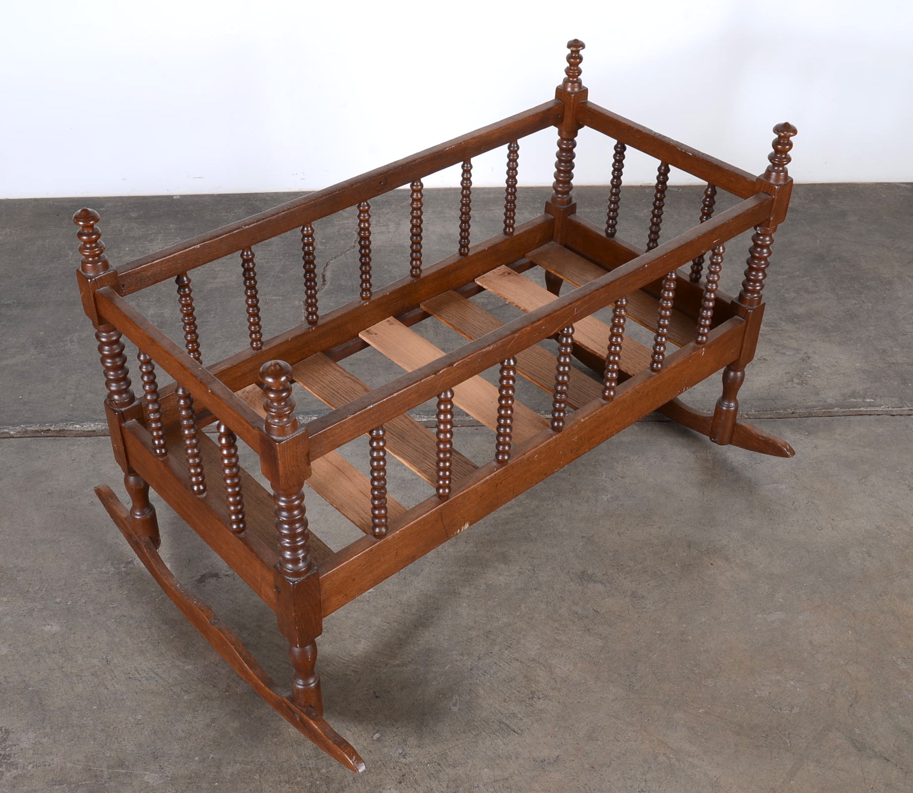 Antique Jenny Lind Style Rocker Cradle EBTH