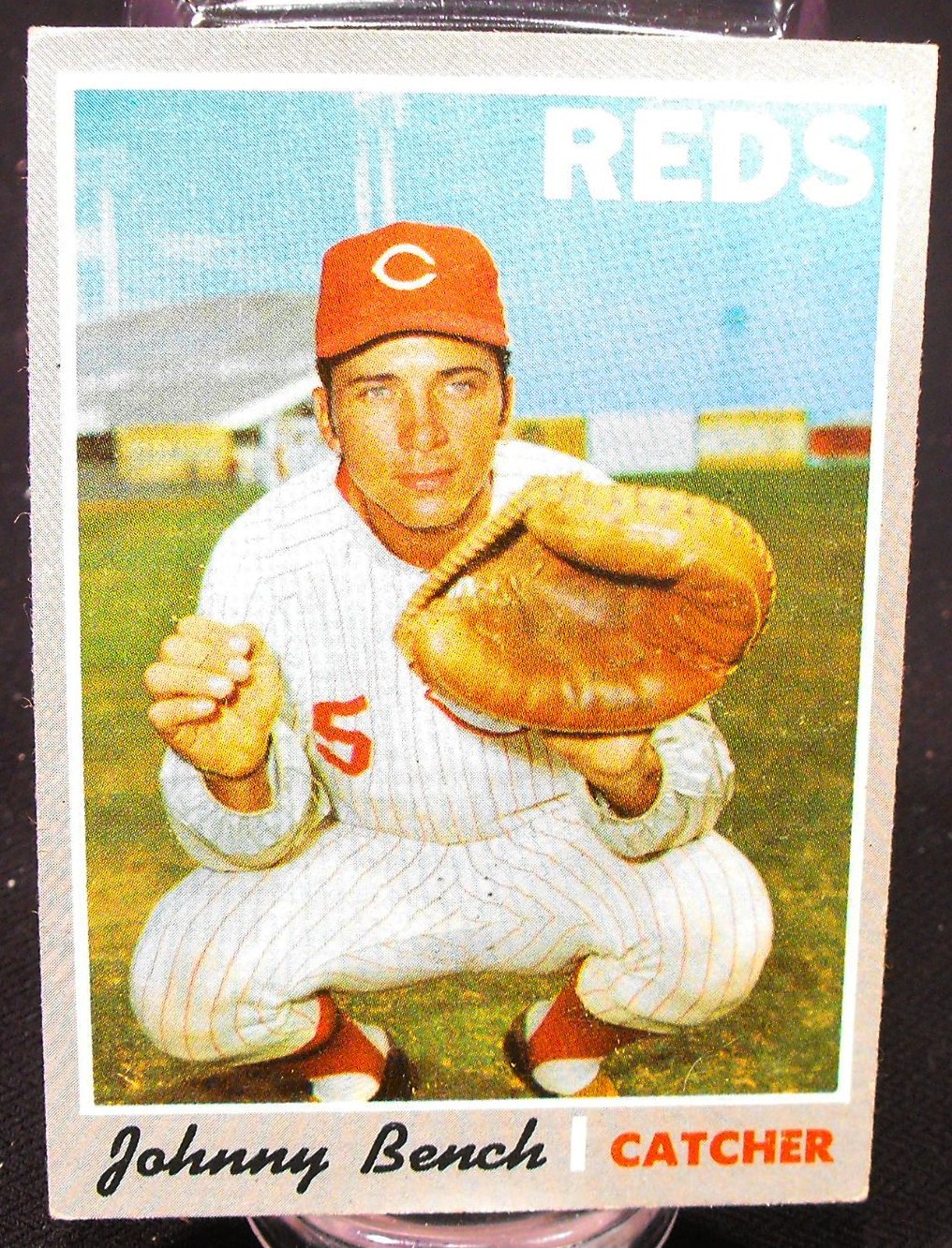 Hof 1970 1975 Mini Johnny Bench Topps Baseball Cards Ebth