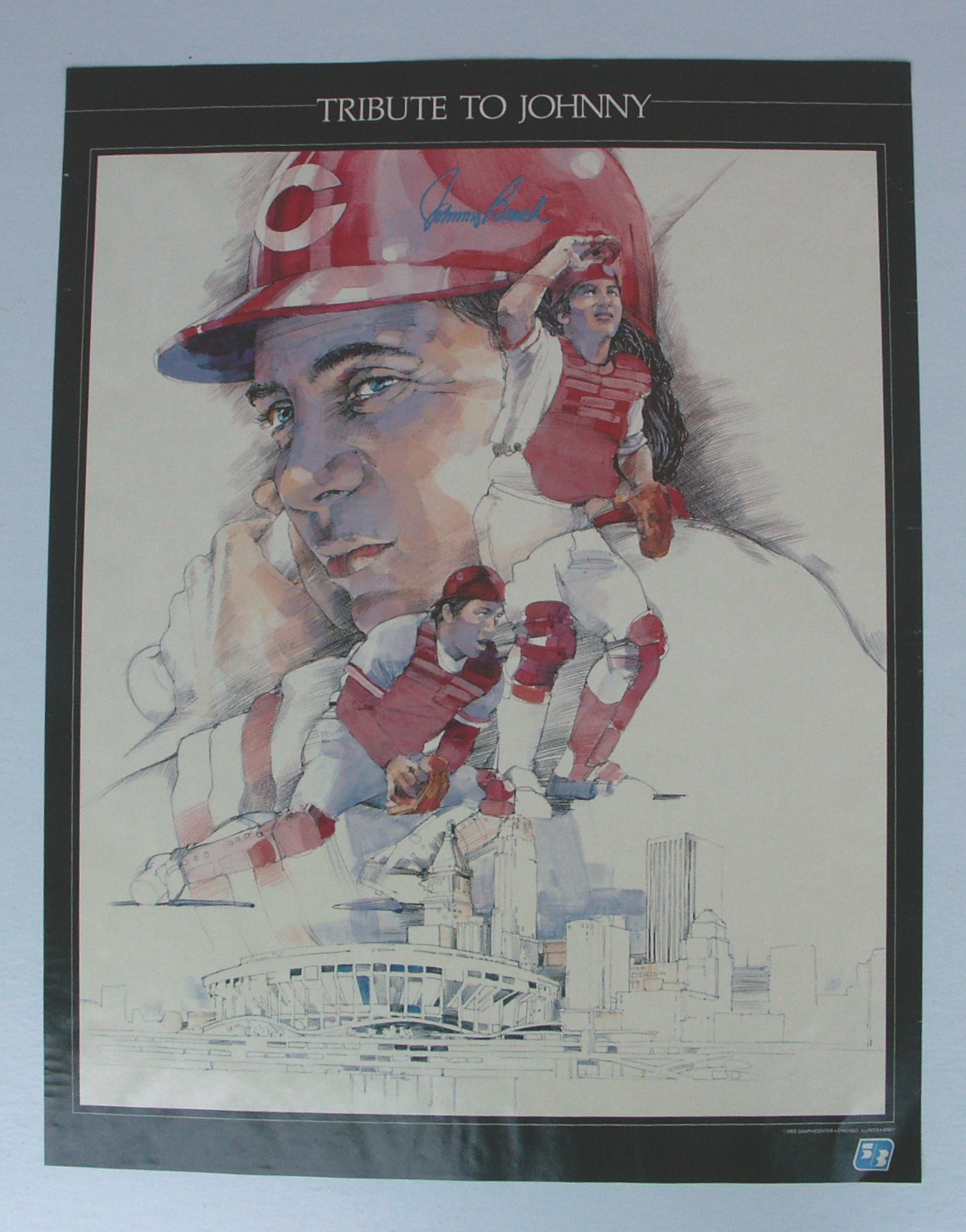 1983 Tribute To Johnny Bench Poster Ebth