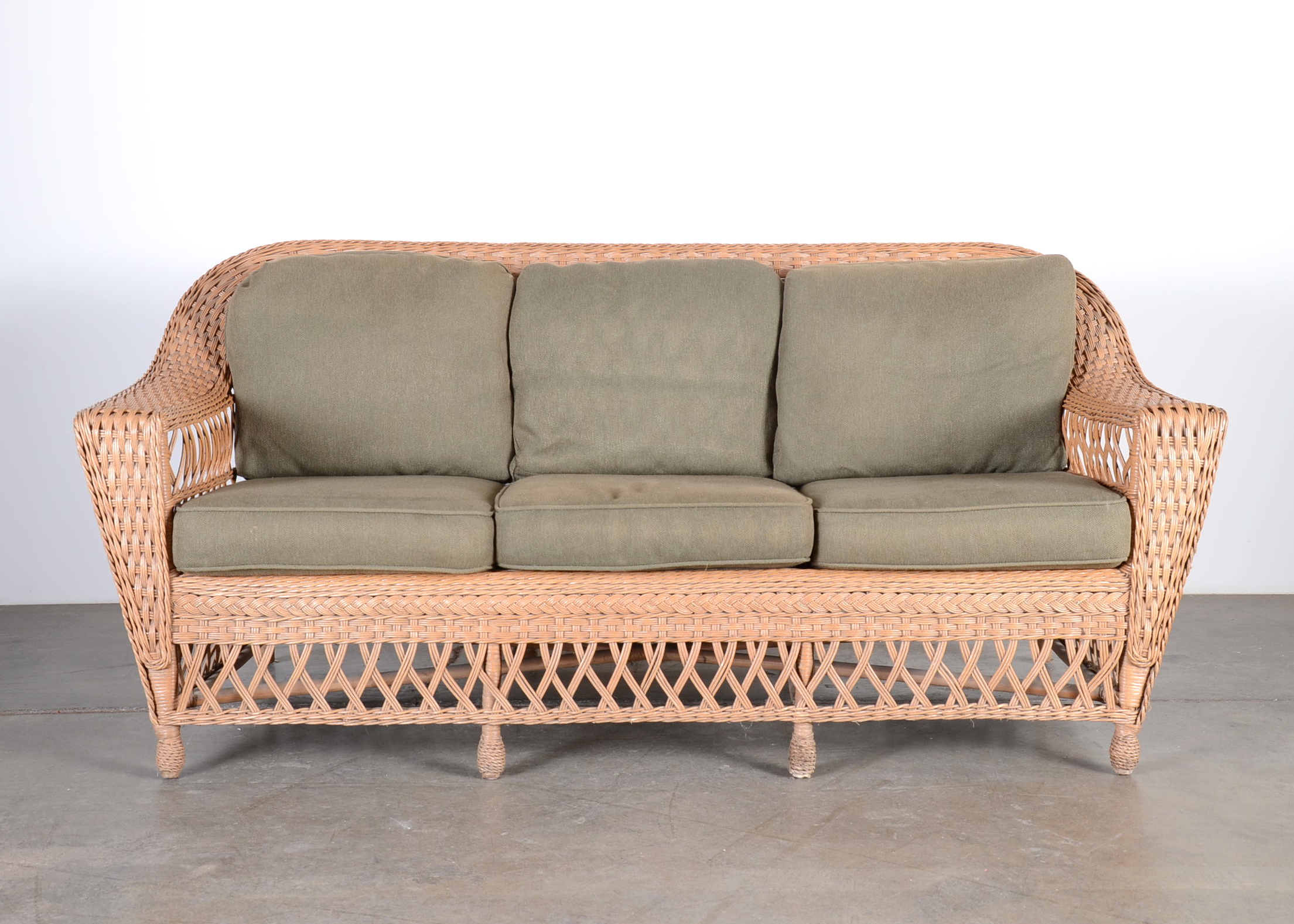 Wicker Sofa By Henry Link Ebth