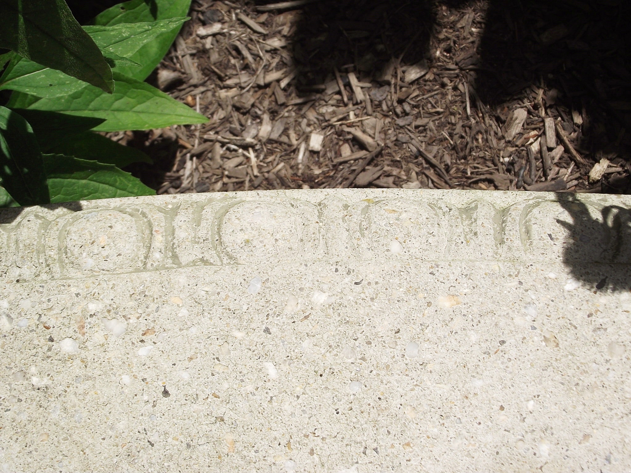 Vintage concrete bench. EBTH