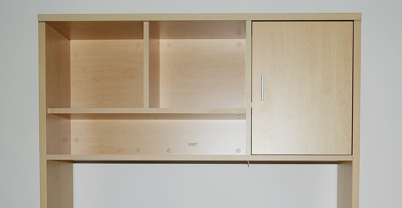 Techline USA maple laminate and hutch. EBTH