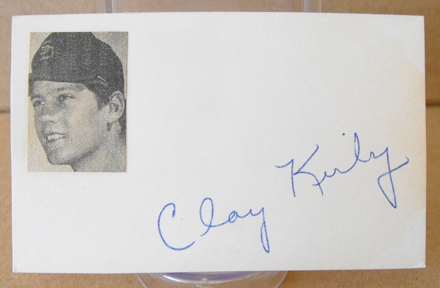 VERY RARE Clay Kirby Cincinnati Reds Pitcher/Deceased Autograph Cut