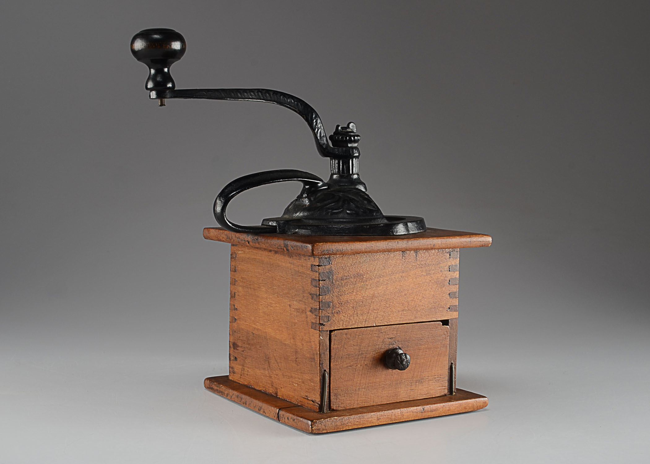 Antique Wooden Coffee Grinder EBTH