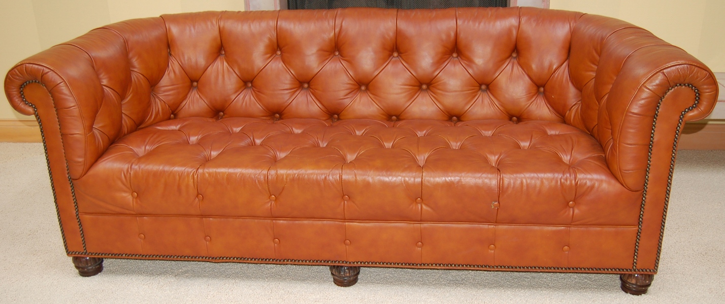 Chesterfield Tufted Leather Sofa EBTH