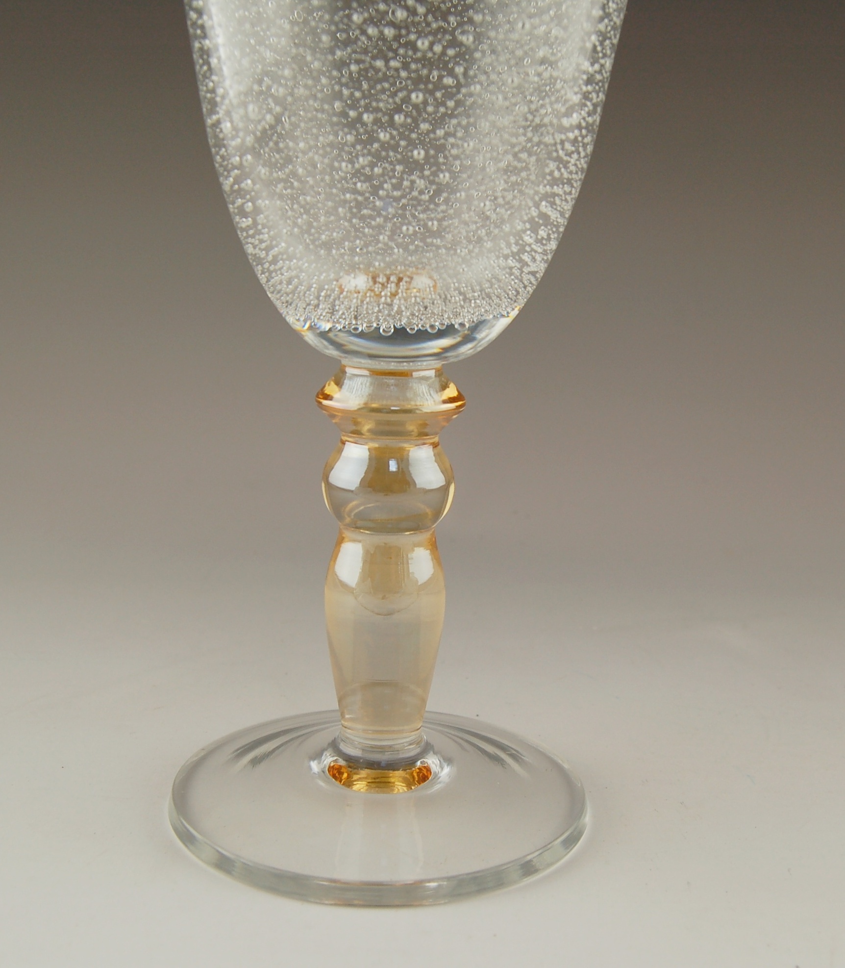 Set of Glass Bubble Goblets EBTH