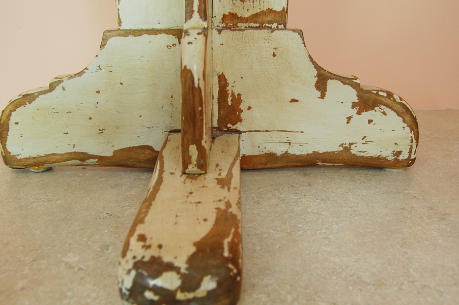 distressed-country-style-side-table-ebth