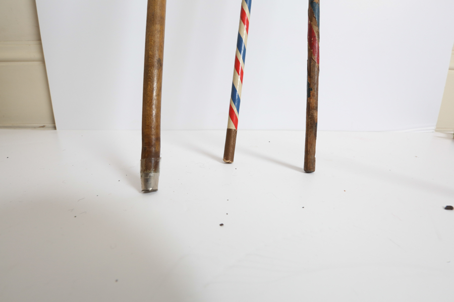 Group Of 9 Vintage Wood Canes Carnival | EBTH